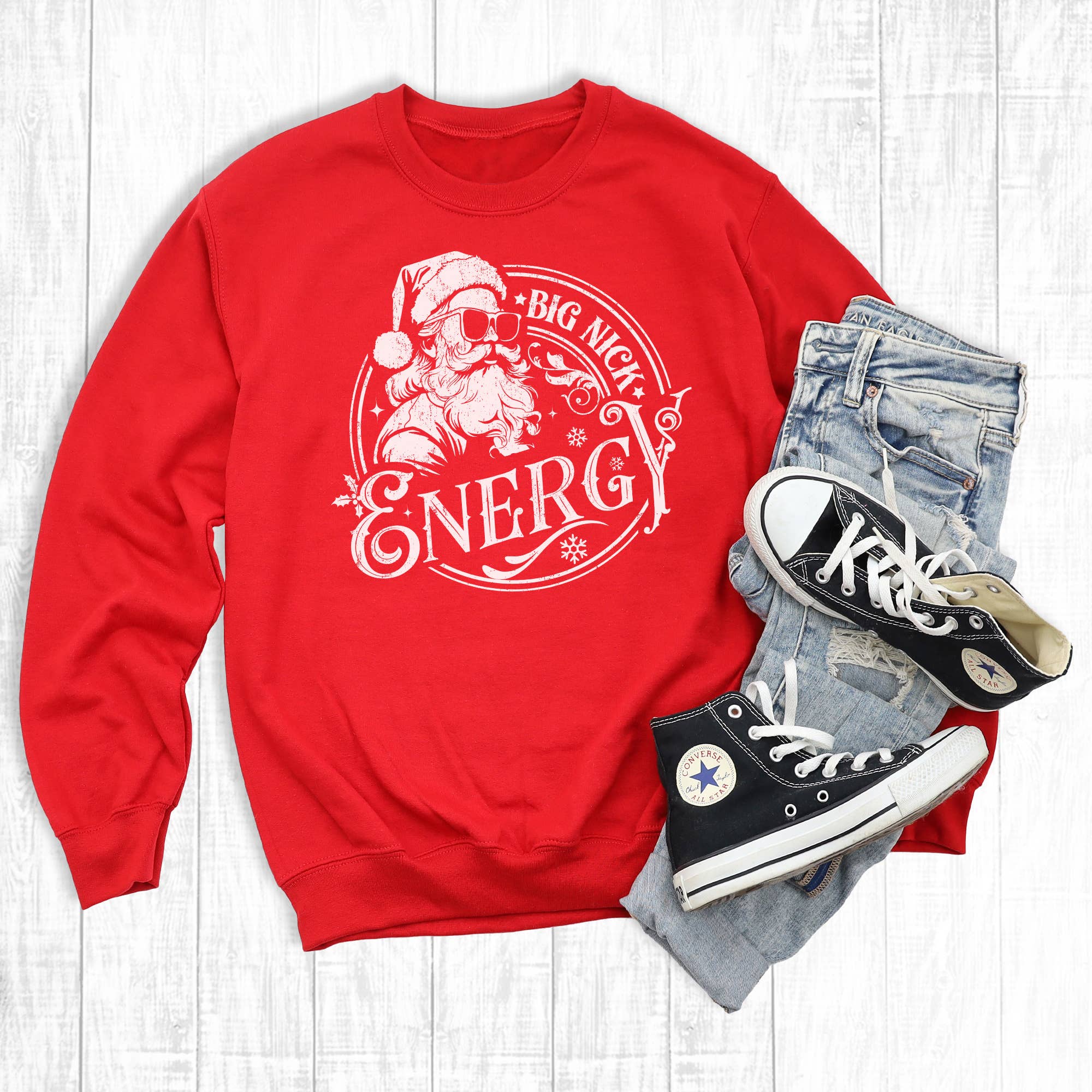 Christmas Big Nick Energy Sweatshirt T-Shirts, Hoodie | PodTeesHub.com