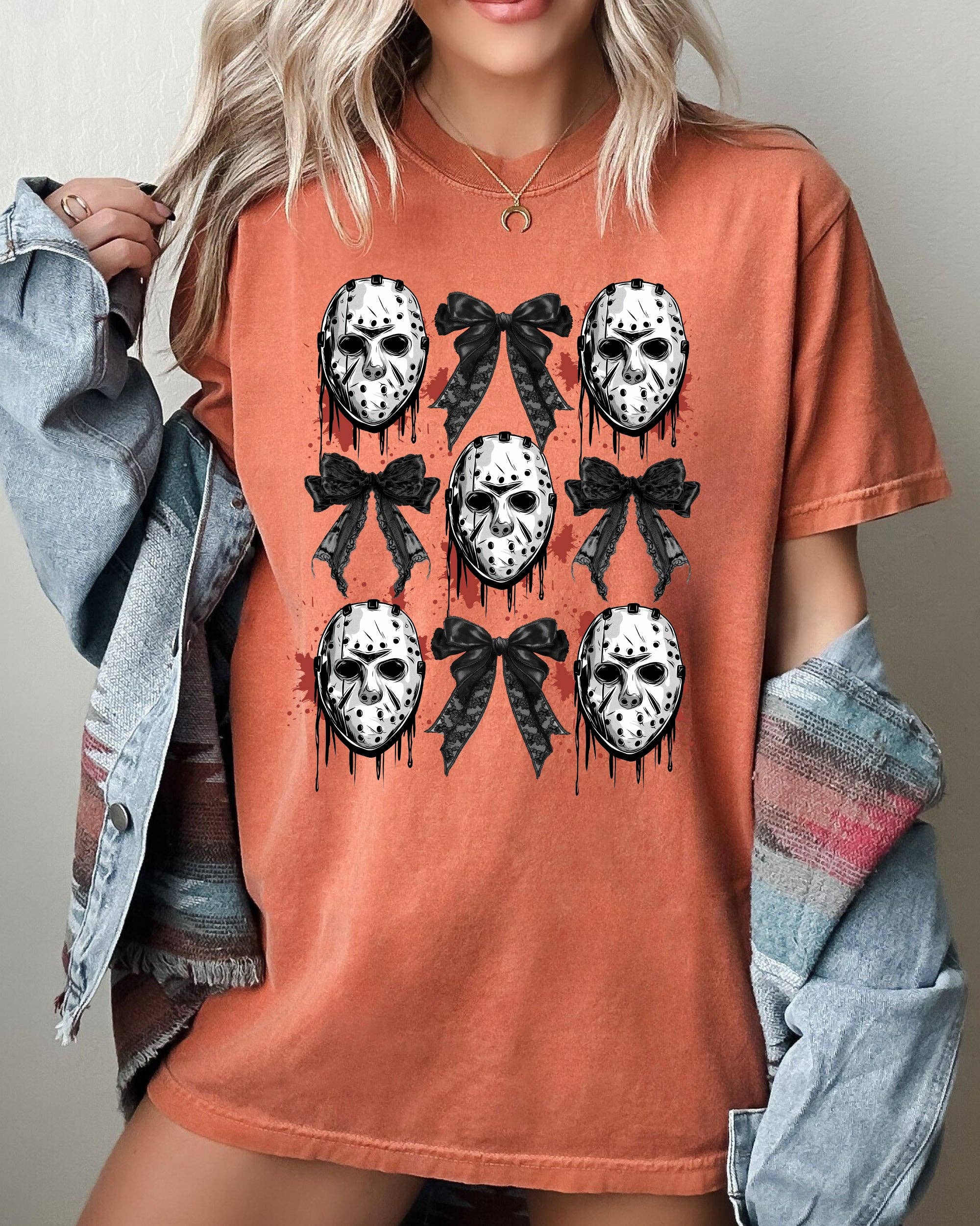 Masks and Bows, Ghost, Spooky, Halloween T-Shirt Hoodie, Sweatshirt | PodTeesHub.com