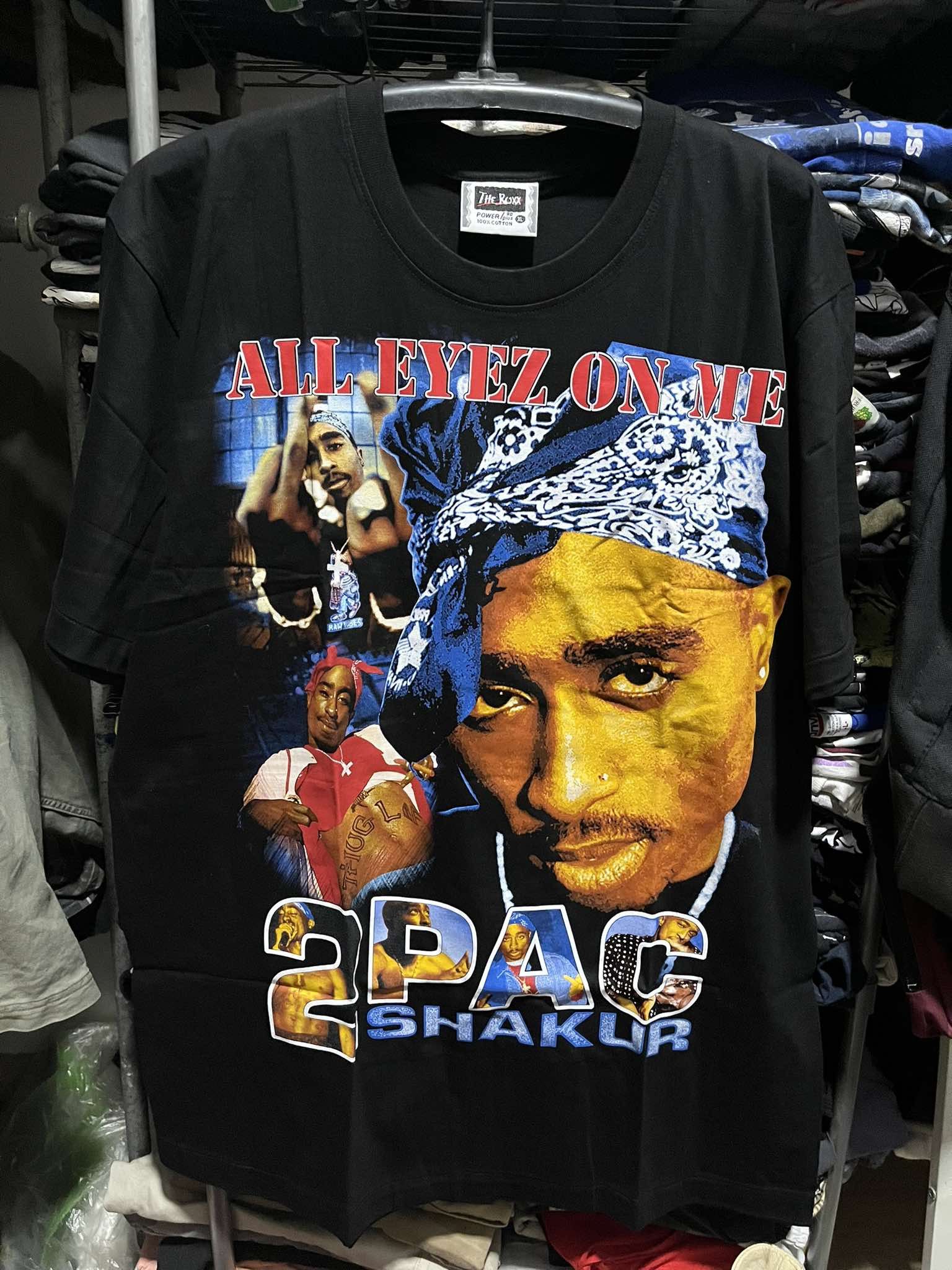 Vintage 2pac Tupac Shakur All Eyez On Me Rap Tee Hoodie, Sweatshirt | PodTeesHub.com