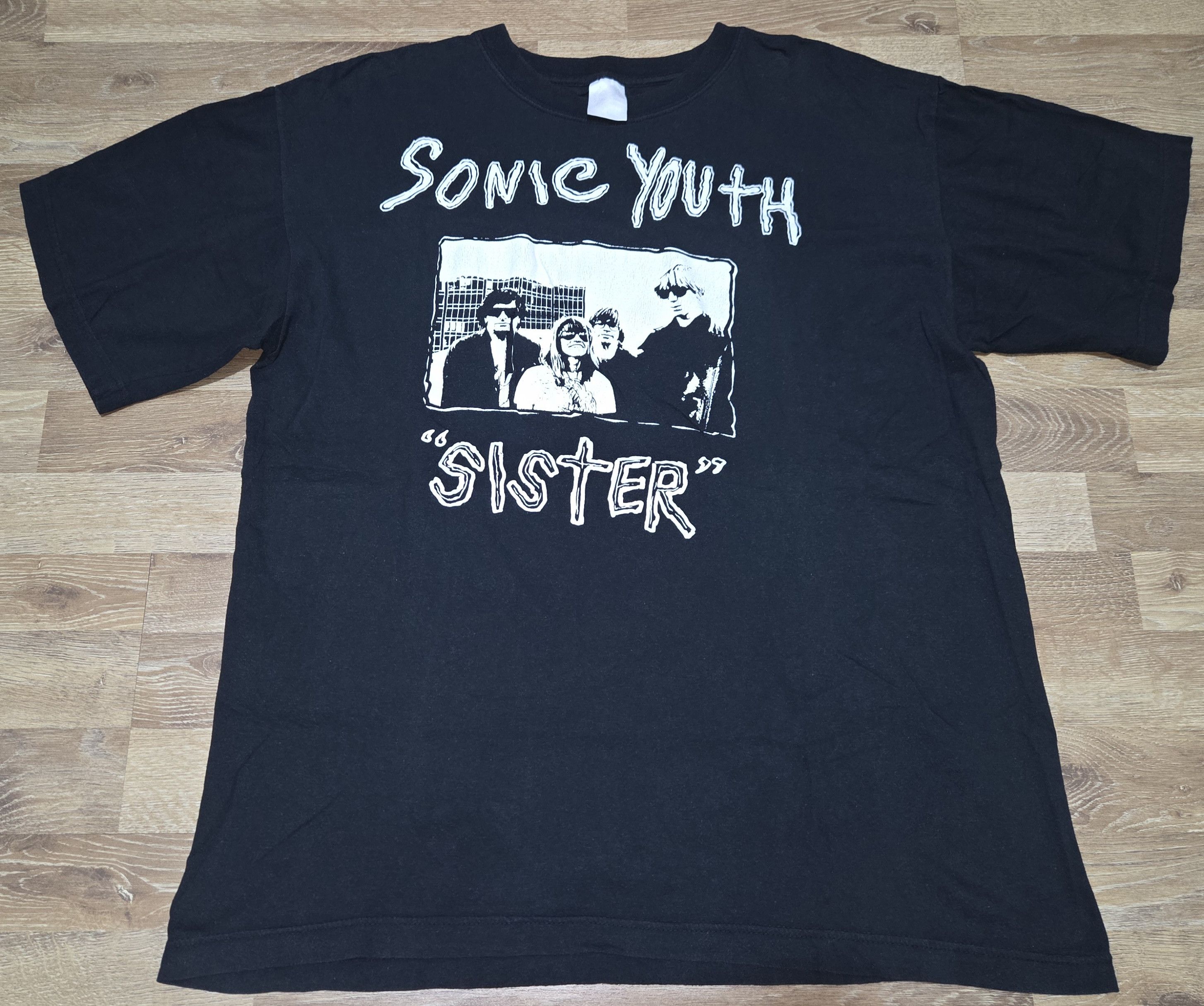 Band Tees Vintage Y2k Sonic Youth Band Sister Kim Gordon Promo T Shirt Hoodie, Sweatshirt | PodTeesHub.com