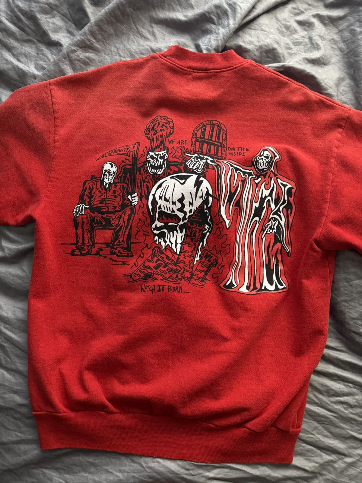Lotas Warren Lotas Watch It Burn Crewneck T-Shirts, Hoodie, Sweatshirt | PodTeesHub.com