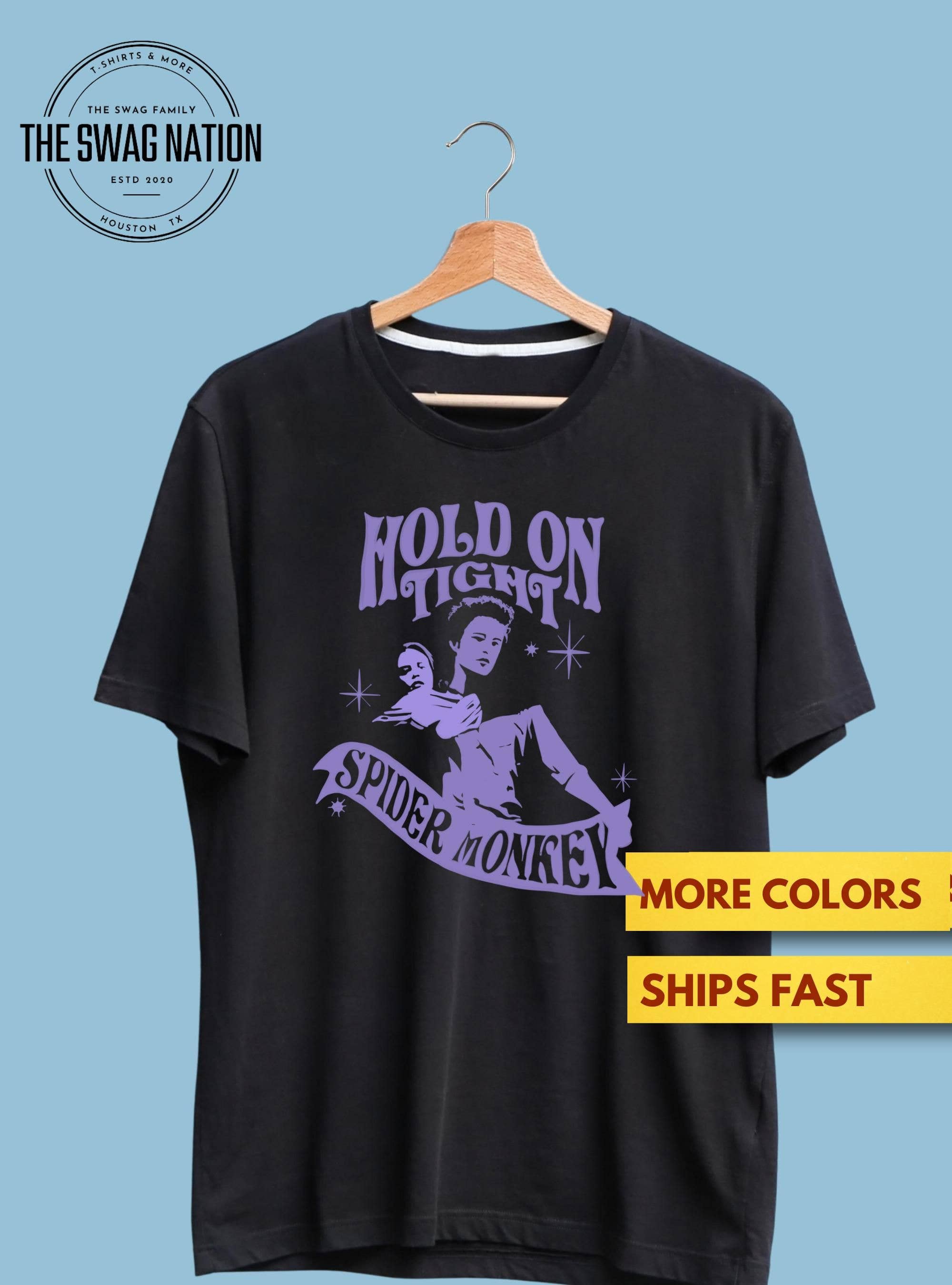 Twilight Hold On Tight Spider Monkey Tee - Retro Fan Gift Hoodie, Sweatshirt | PodTeesHub.com