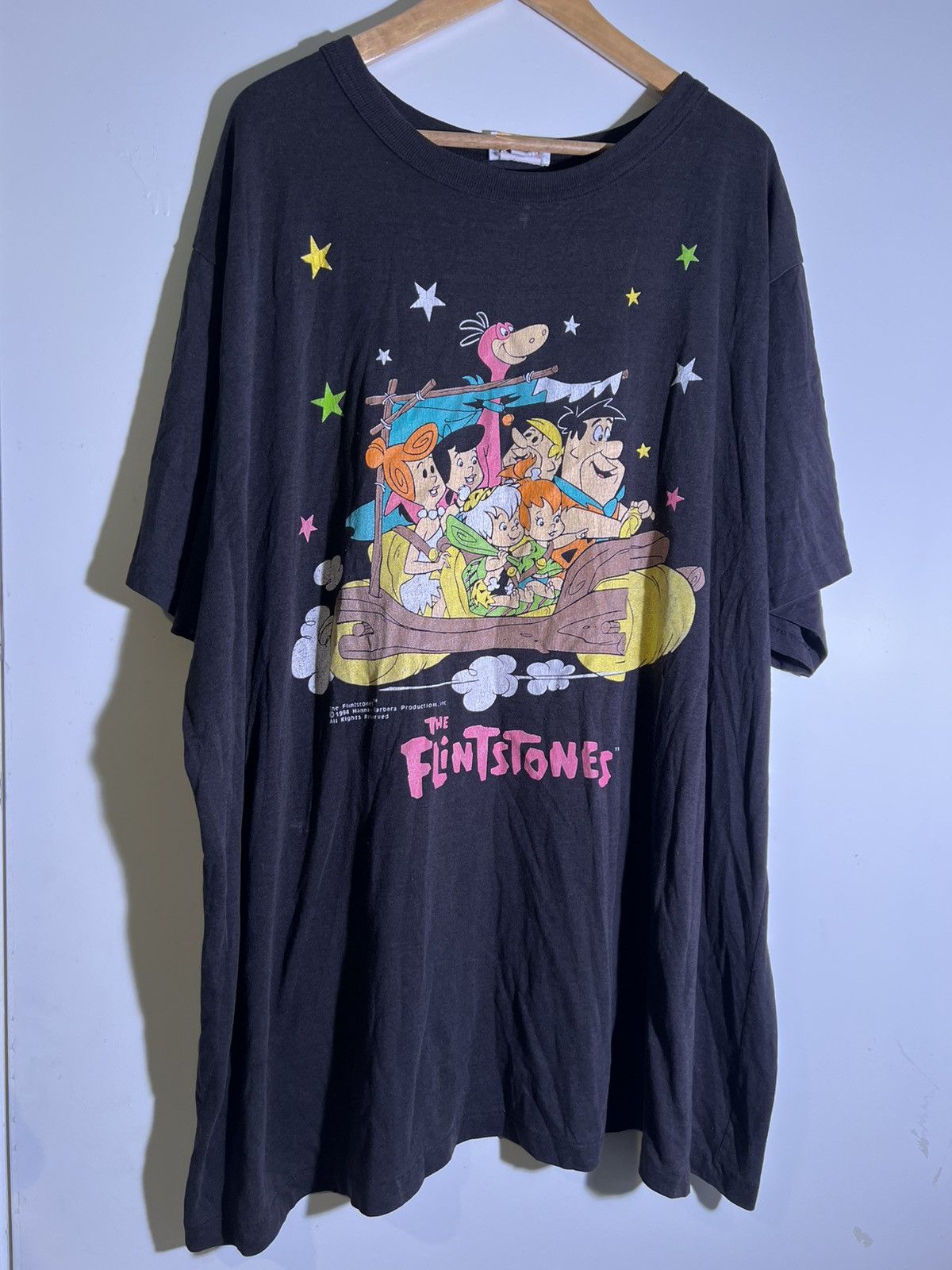 Vintage 90 S Vtg Vintage The Flintstones Cartoon Tv Show Retro Tee Hoodie, Sweatshirt | PodTeesHub.com