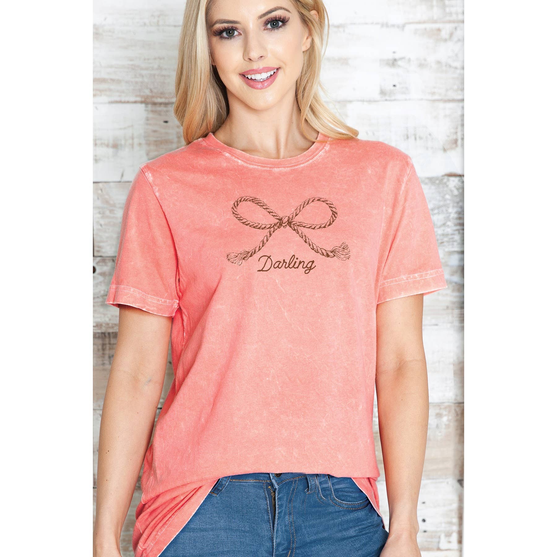 Bow Darling - Mineral Wash T Shirt Hoodie, Sweatshirt | PodTeesHub.com