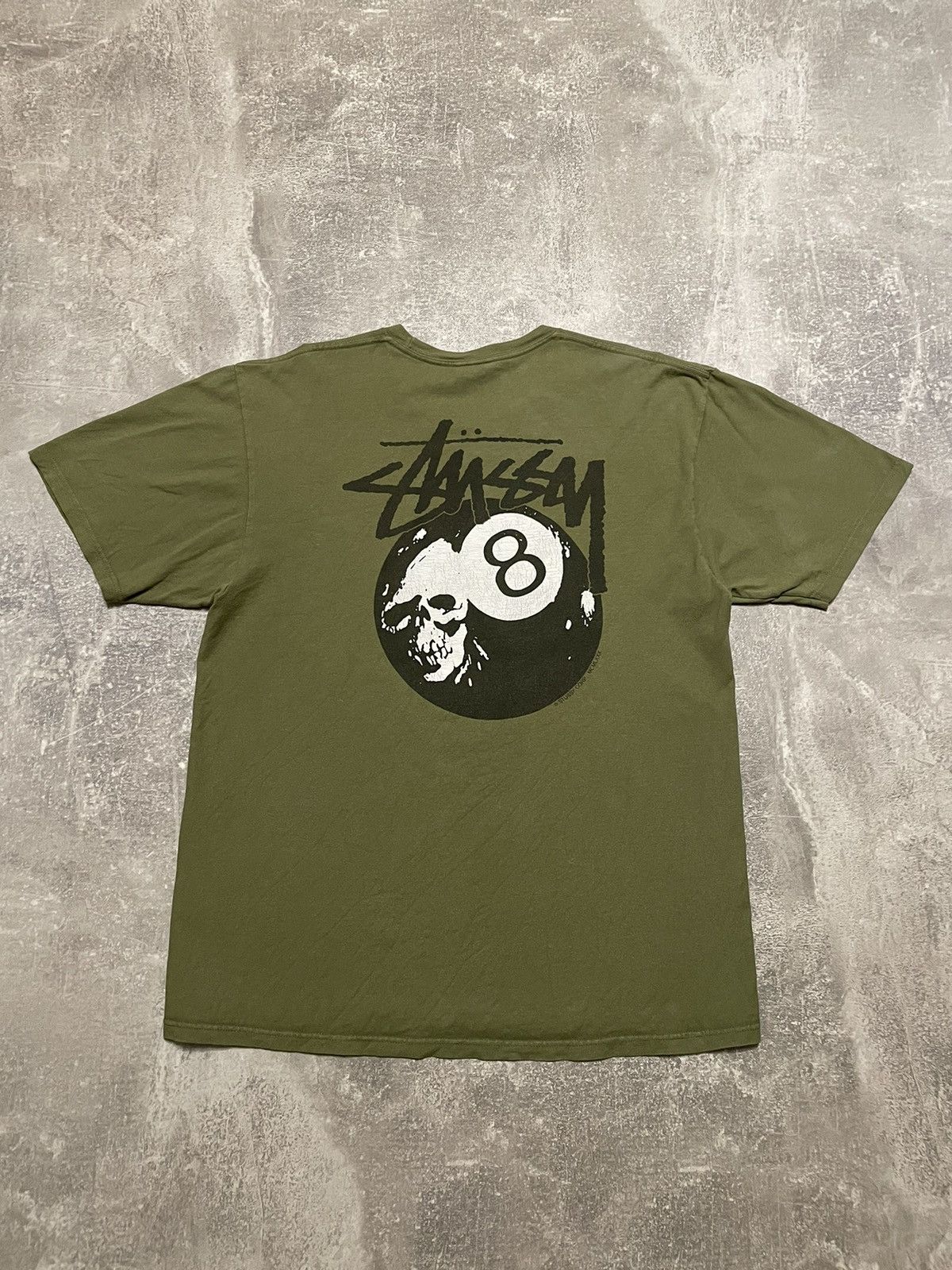 Vintage Stussy 8 Ball Skull Logo T Shirt 90s Hoodie, Sweatshirt | PodTeesHub.com