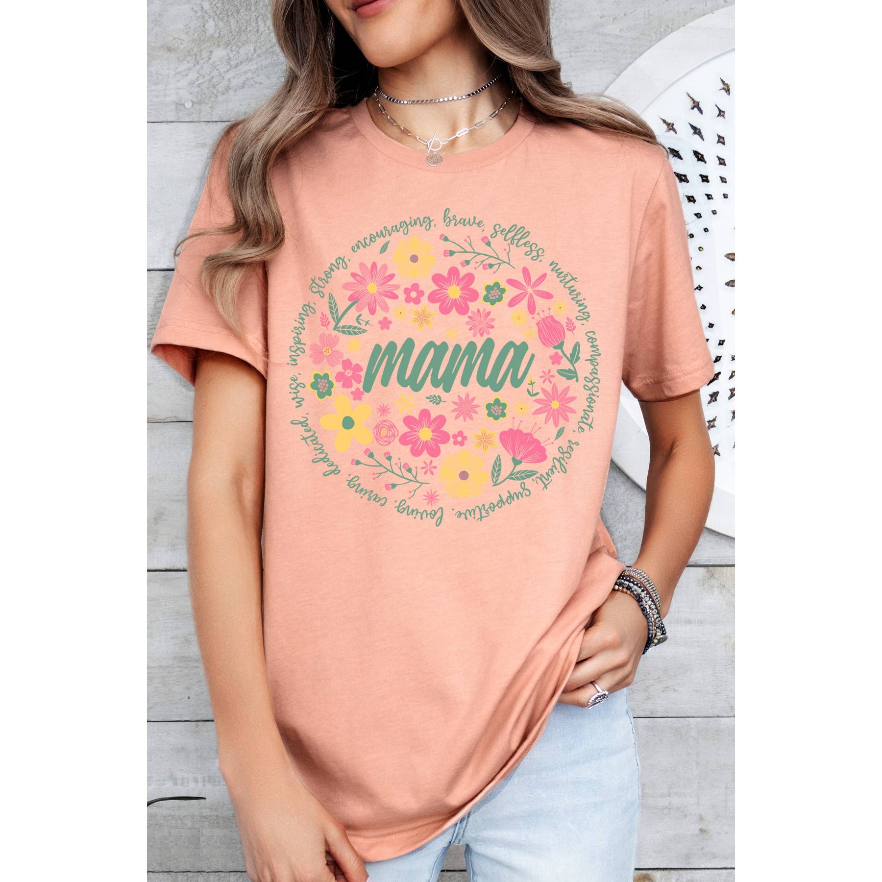 Floral Mama Short Sleeve T Shirt Hoodie, Sweatshirt | PodTeesHub.com