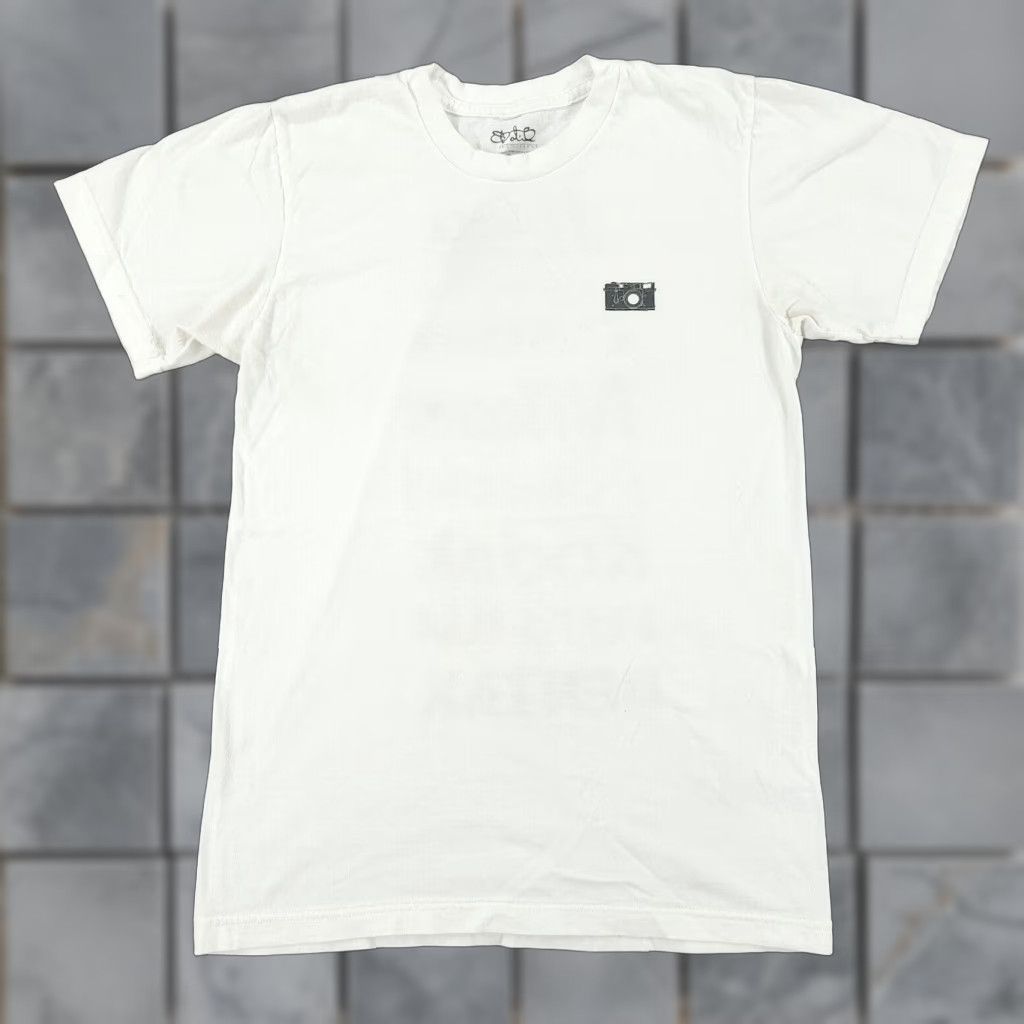 Vintage Sdotb Photography Shirt Men S Small White Film Camera Graphic Tee Short Sleeve Men Hoodie, Sweatshirt