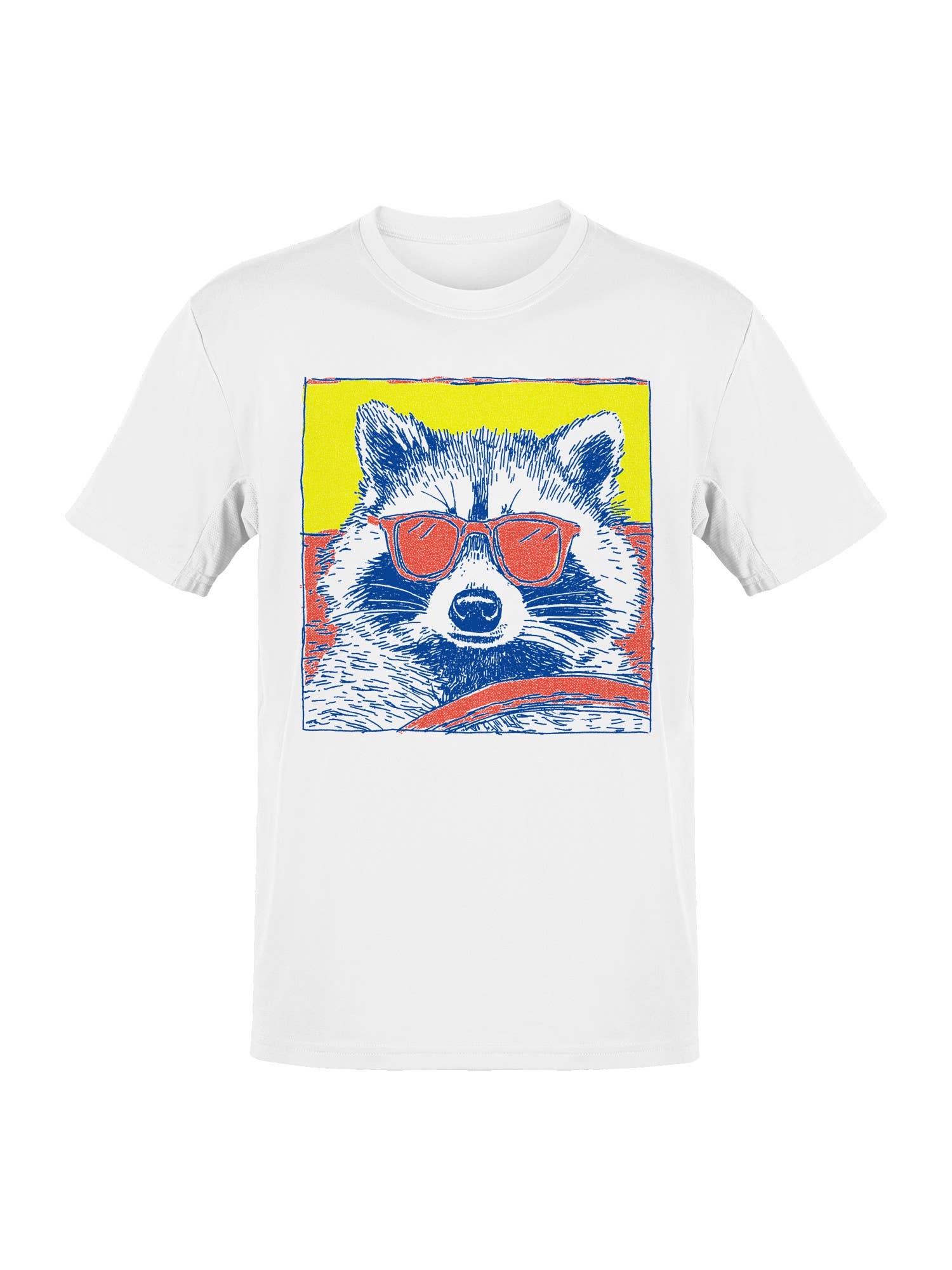 Cool Raccoon Pop Art Men's T-Shirt Hoodie, Sweatshirt | PodTeesHub.com
