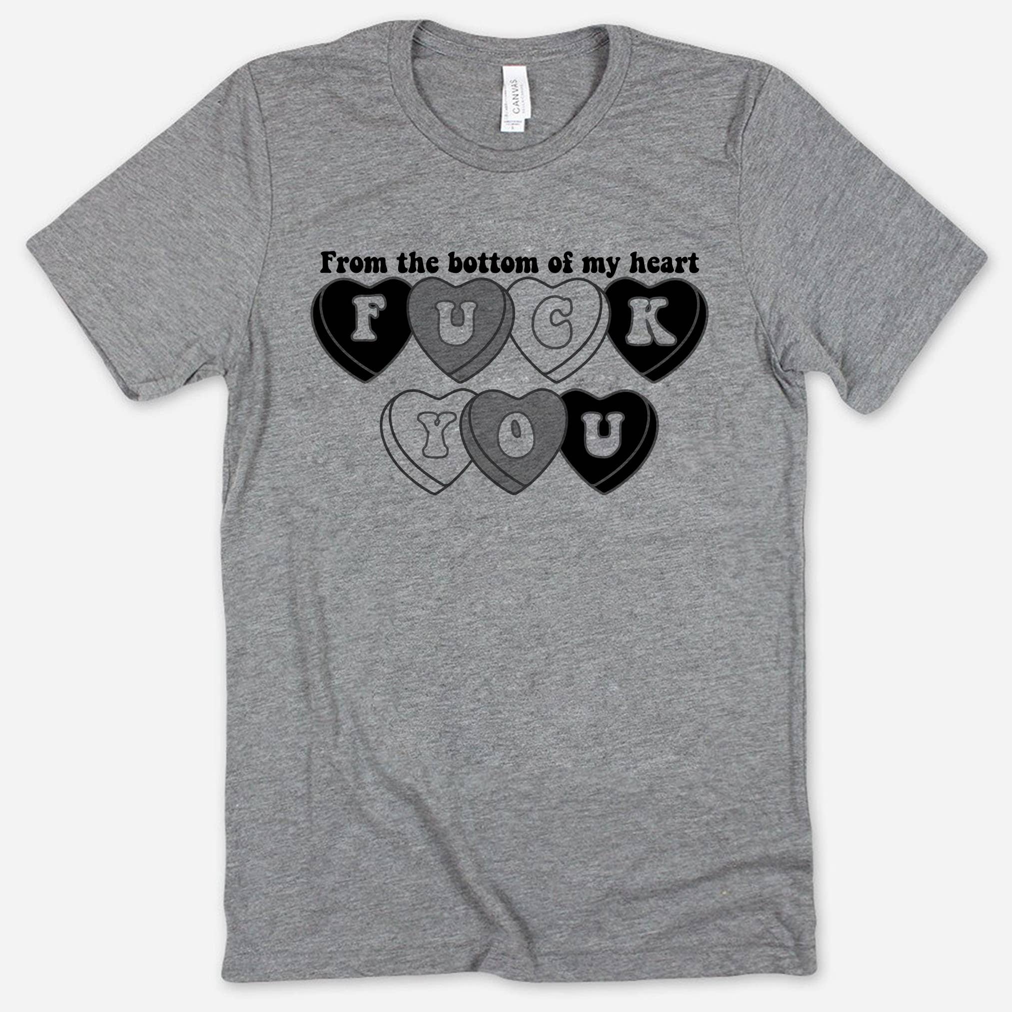 From the Bottom of My Heart, F#@K You - Funny Shirt Hoodie, Sweatshirt | PodTeesHub.com