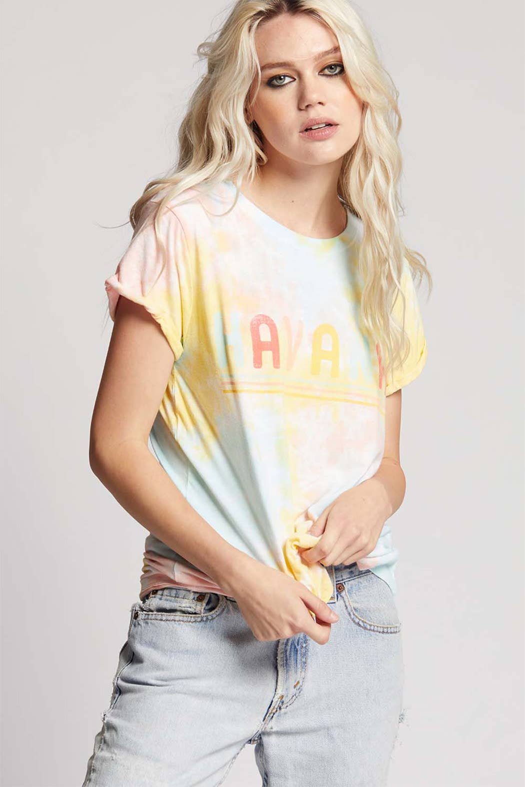 201409 - Havana Endless Summer Bright Tie Dye Fitted Tee Hoodie, Sweatshirt | PodTeesHub.com