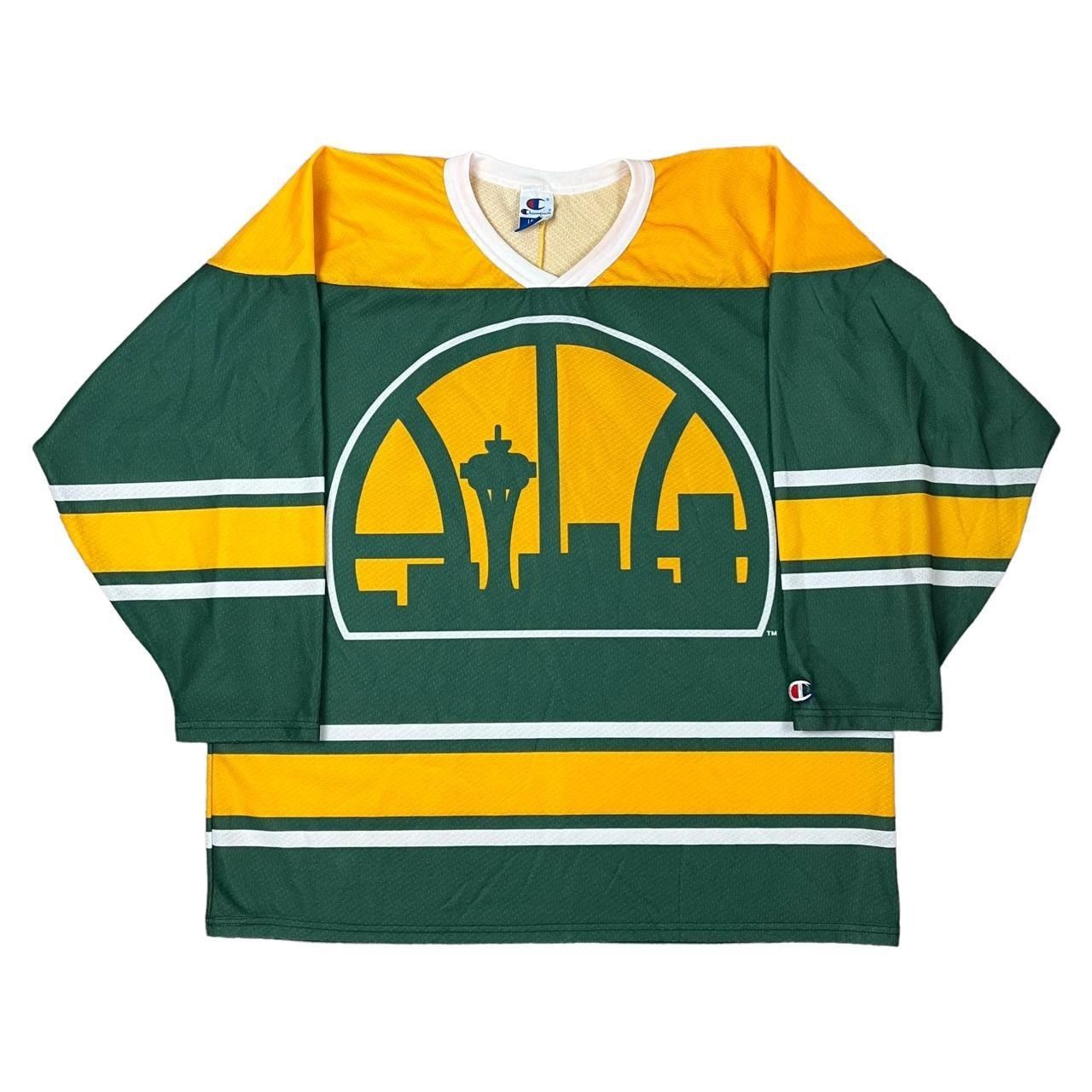 Nba X Vintage Vintage Seattle Super Sonics X Champion Nba Hockey Jersey T-Shirts, Hoodie, Sweatshirt | PodTeesHub.com