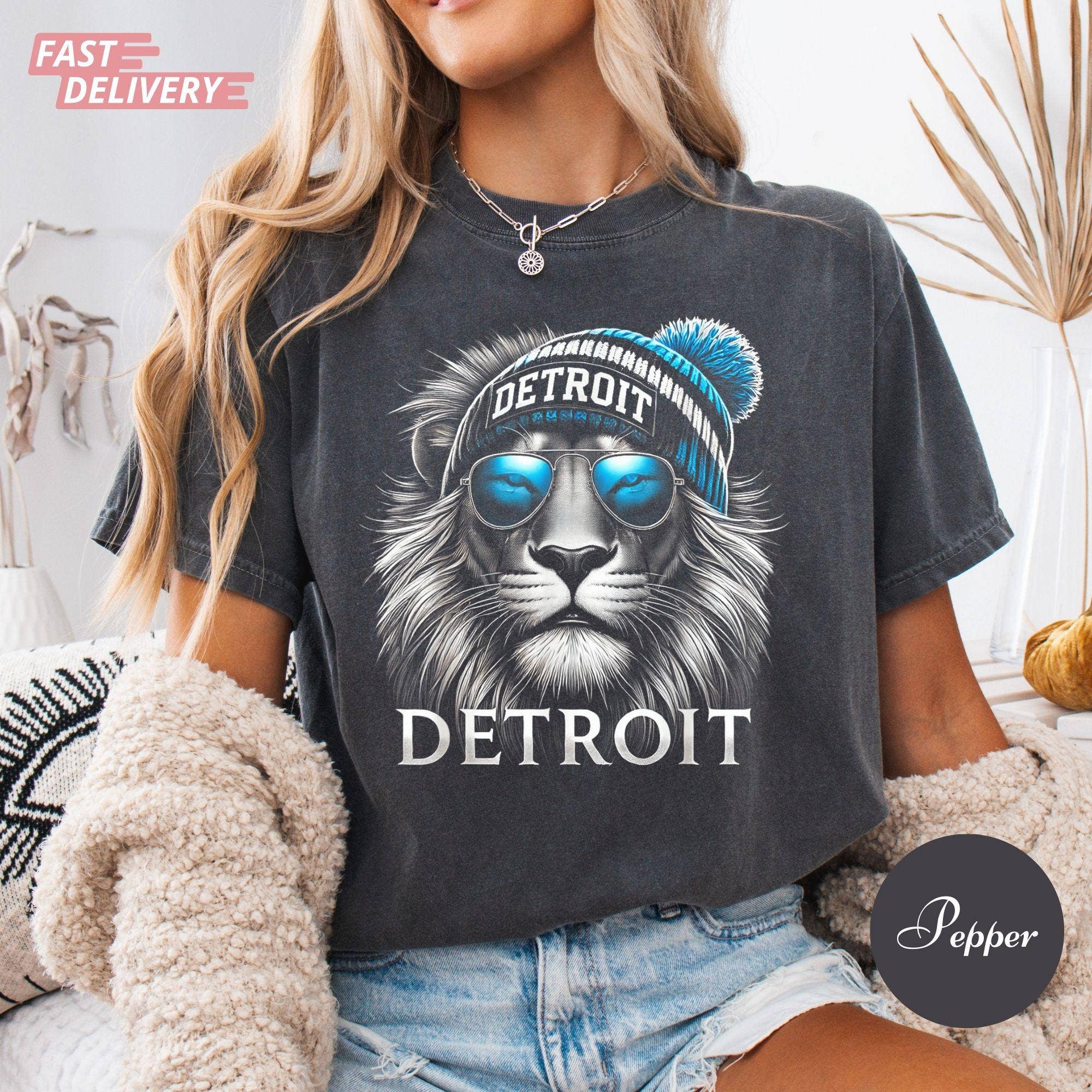 Vintage Detroit Lions Football Fan T-Shirt Hoodie, Sweatshirt | PodTeesHub.com