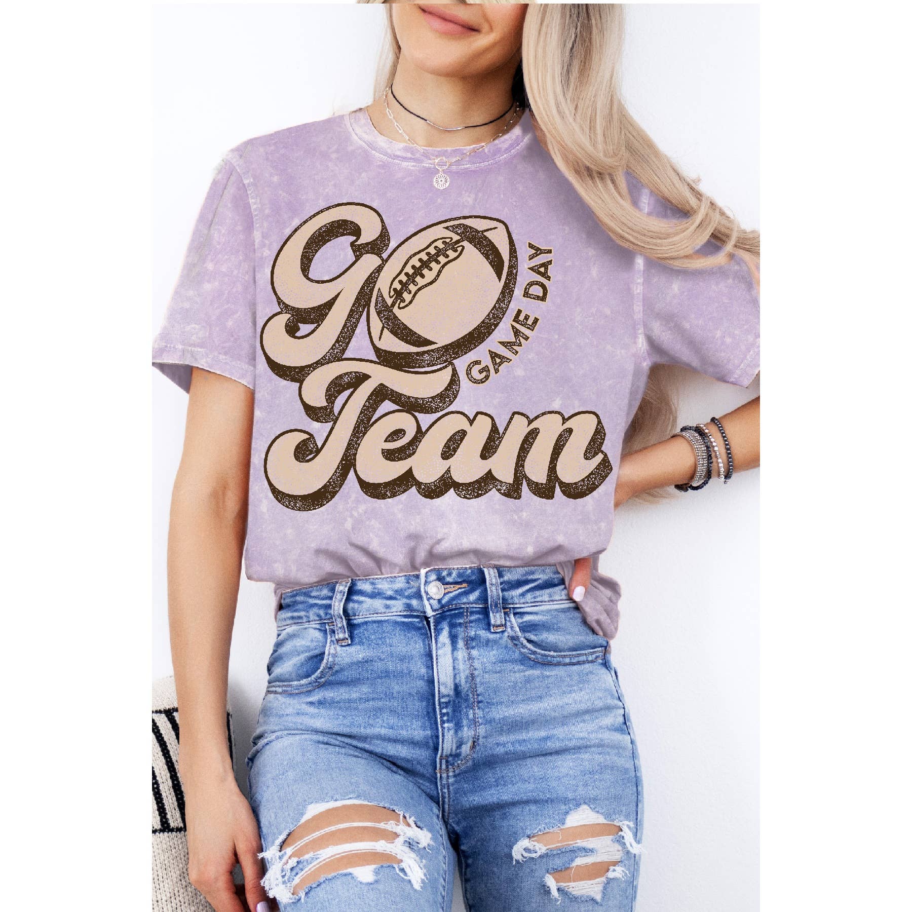 Game Day Go Team - Mineral Wash T Shirt Hoodie, Sweatshirt | PodTeesHub.com