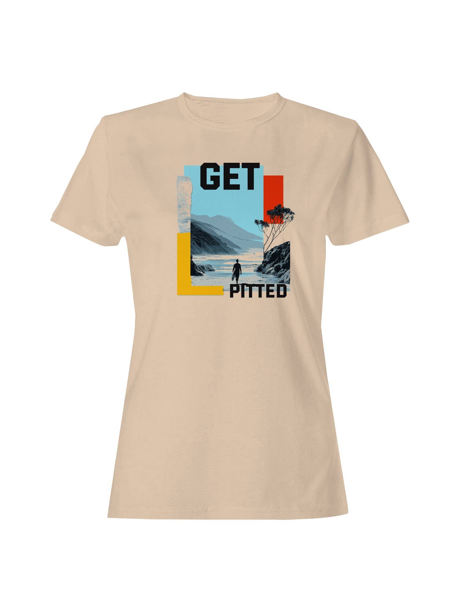 Get Pitted Surf Adventure Art Women's T-Shirt Hoodie, Sweatshirt | PodTeesHub.com