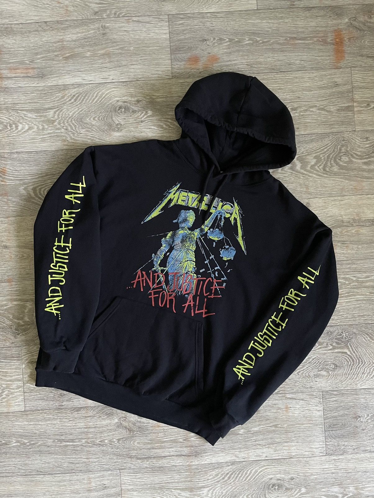 Band Tees Vintage Metallica And Justice For All Graphic Hoodie Rare Sweatshirt | PodTeesHub.com