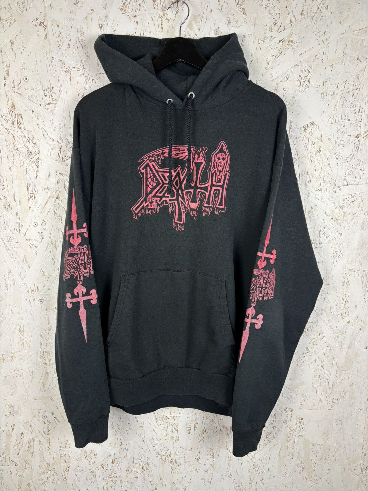 Band Tees 00s Death 2006 Scream Bloody Gore Metal Band Hoodie Black L Sweatshirt | PodTeesHub.com