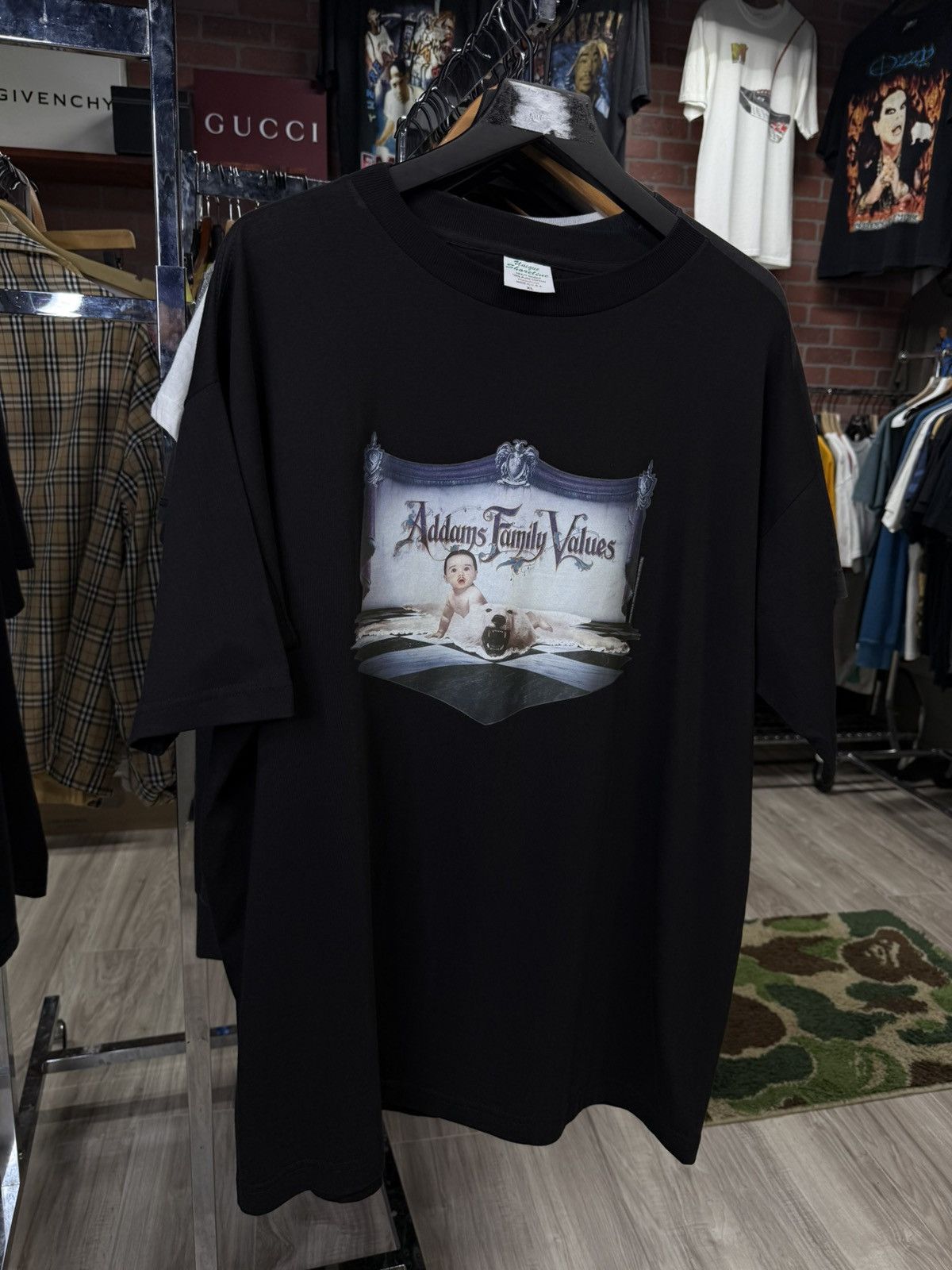 Vintage 90 S Addams Family T Shirt Rare Movie Tee Xlarge Hoodie, Sweatshirt | PodTeesHub.com