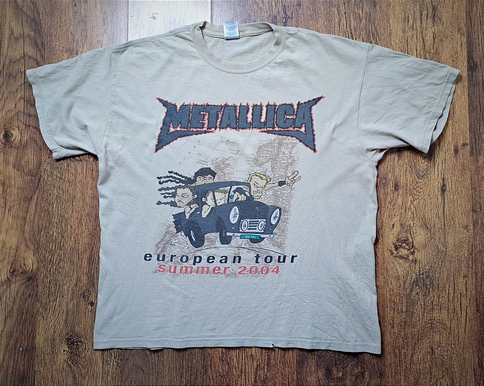 X Vintage Metallica X European Summer X Tour T Shirt 2004 Hoodie, Sweatshirt | PodTeesHub.com
