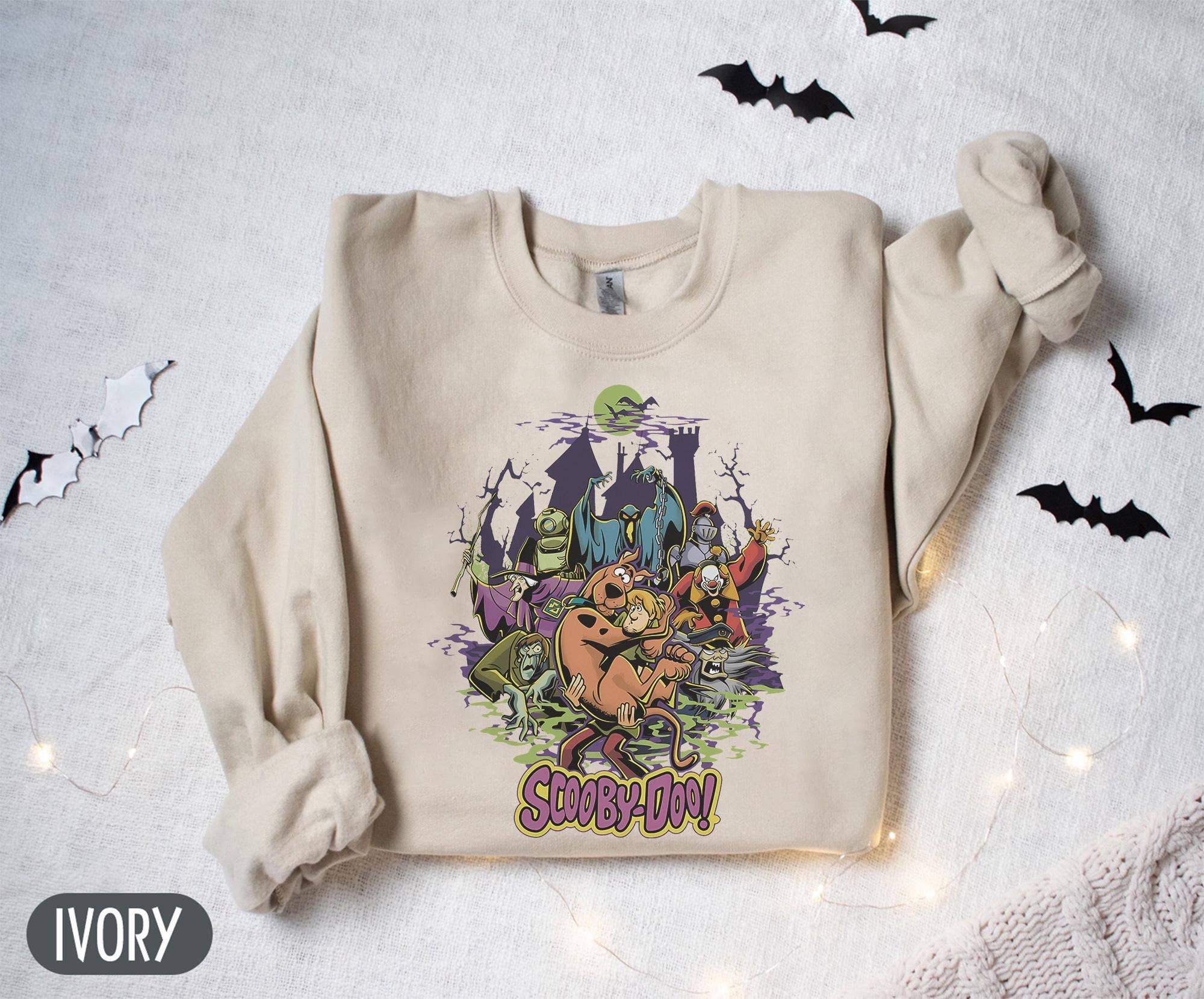 Vintage Scooby Doo Halloween Haunted House Tee Hoodie, Sweatshirt | PodTeesHub.com