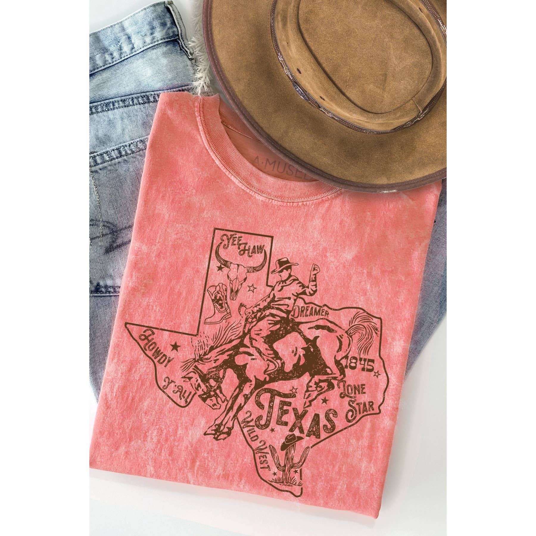 Texas - Mineral Wash T Shirt Hoodie, Sweatshirt | PodTeesHub.com