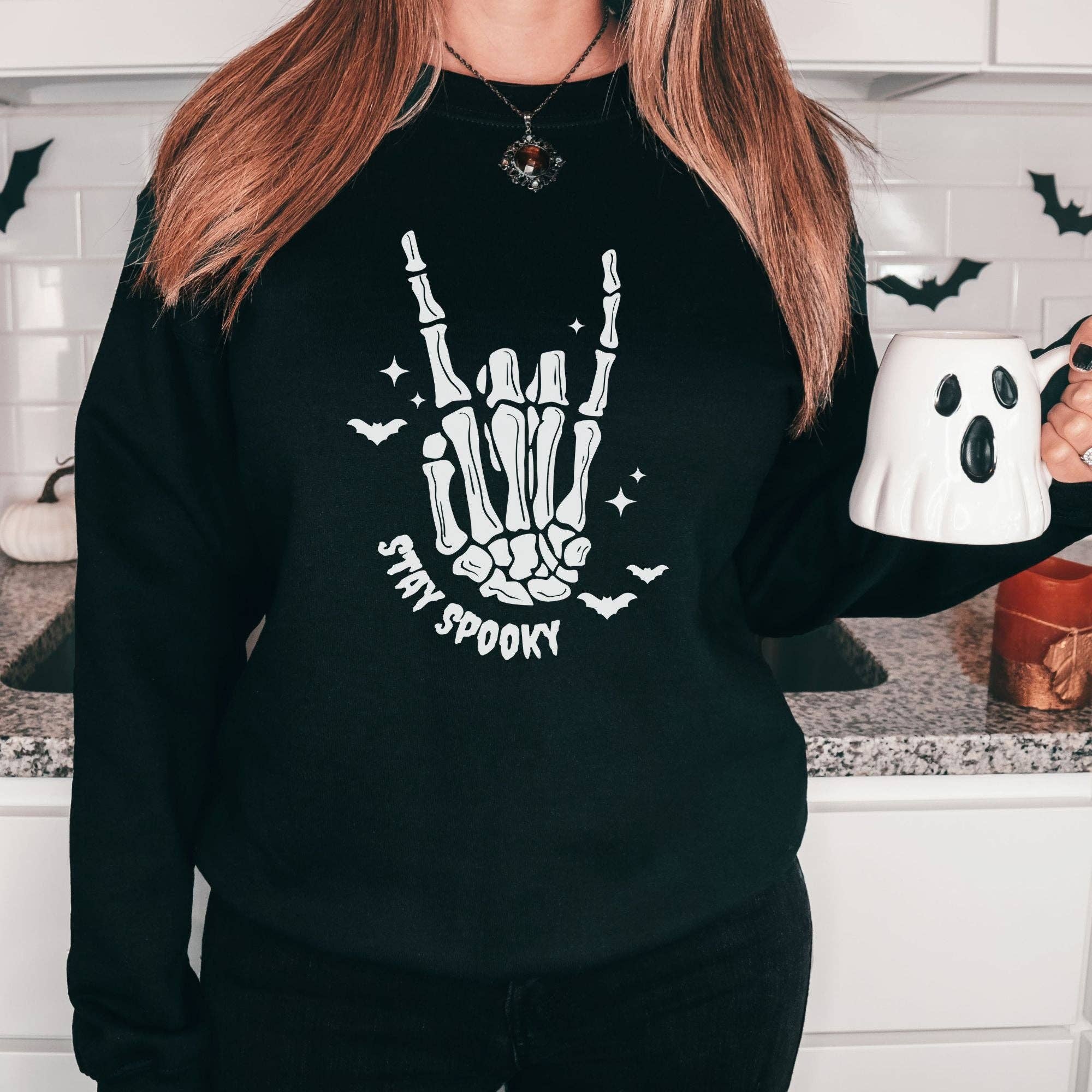Stay Spooky Halloween Sweatshirt *Unisex Fit* #2 T-Shirts, Hoodie | PodTeesHub.com