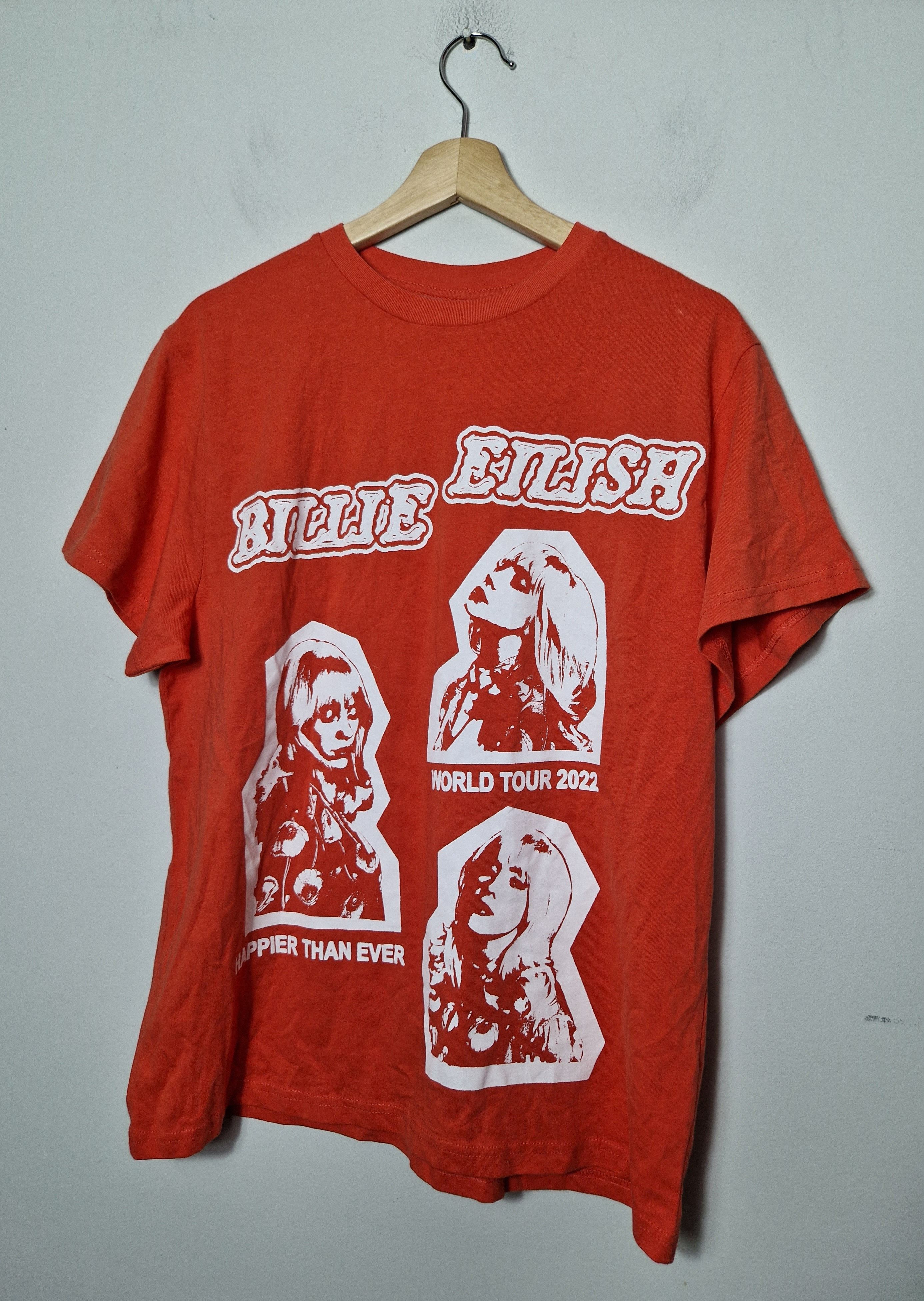 Rap Tees Billie Eilish Happier Than Ever 2022 Tour Og Tee Merch Hoodie, Sweatshirt | PodTeesHub.com