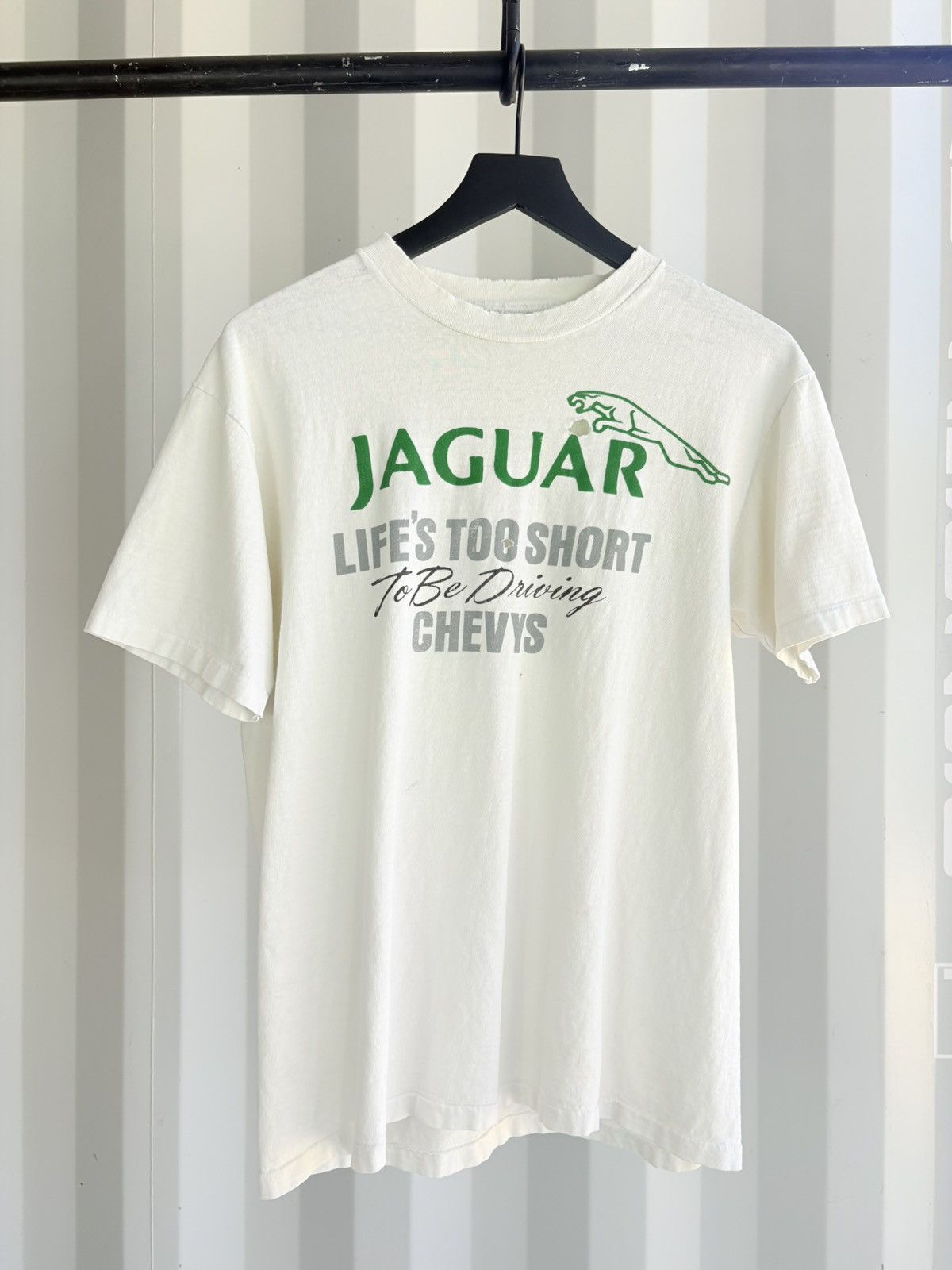 Vintage Thrashed Jaguar Faded Distressed Shirt Erd Grunge Paper Thin Hoodie, Sweatshirt | PodTeesHub.com