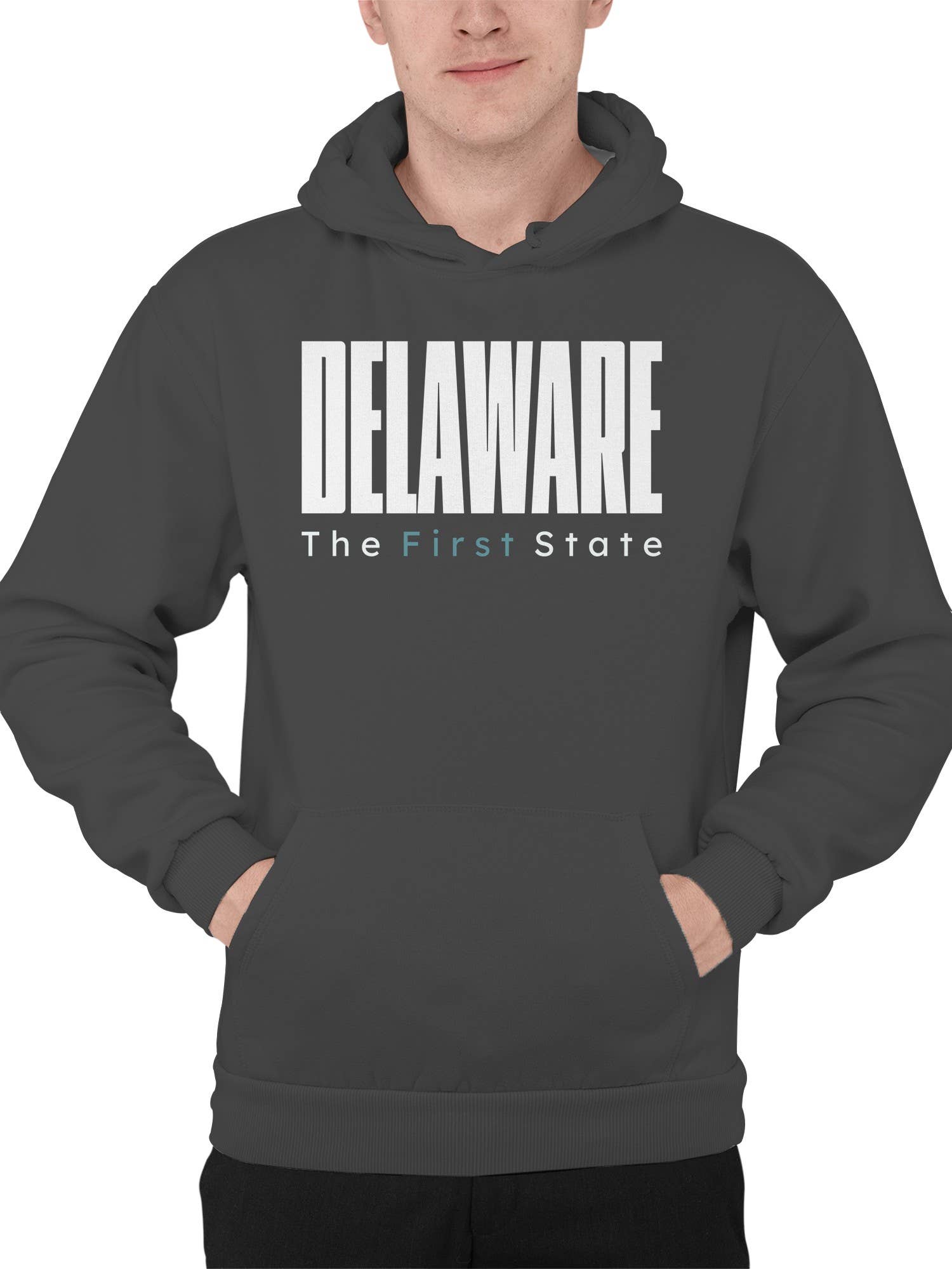 Delaware First State Men's Hoodie T-Shirts, Sweatshirt | PodTeesHub.com