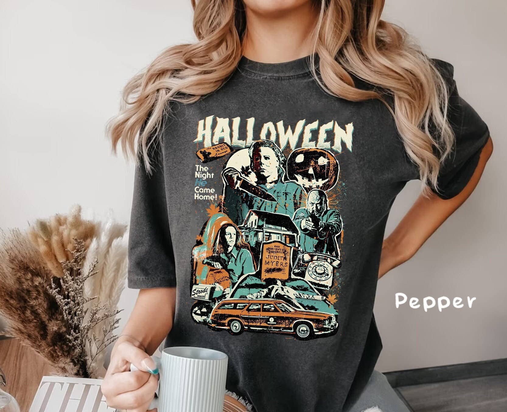 Michael Myers Vintage Comfort Colors Shirt – Horror Movie Te Hoodie, Sweatshirt | PodTeesHub.com