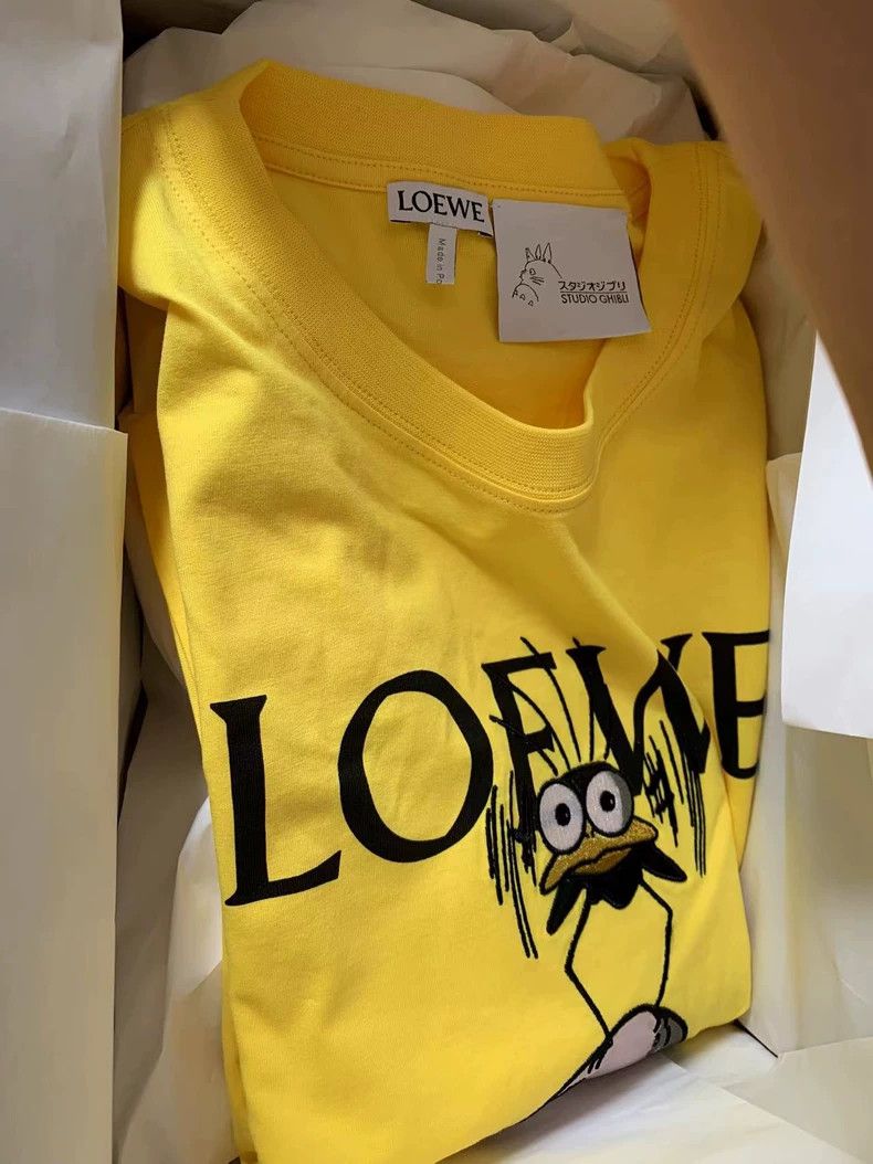 Loewe Studio Ghibli Yellow Short Sleeve T Shirt Dmc Hoodie, Sweatshirt | PodTeesHub.com