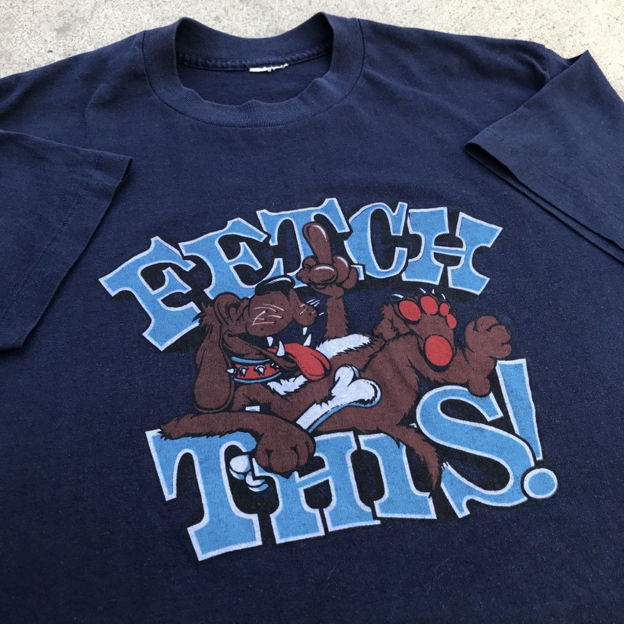 Vintage 90s Fetch Dog Cartoon Funny Tee Graphic Streetwear Hoodie, Sweatshirt | PodTeesHub.com