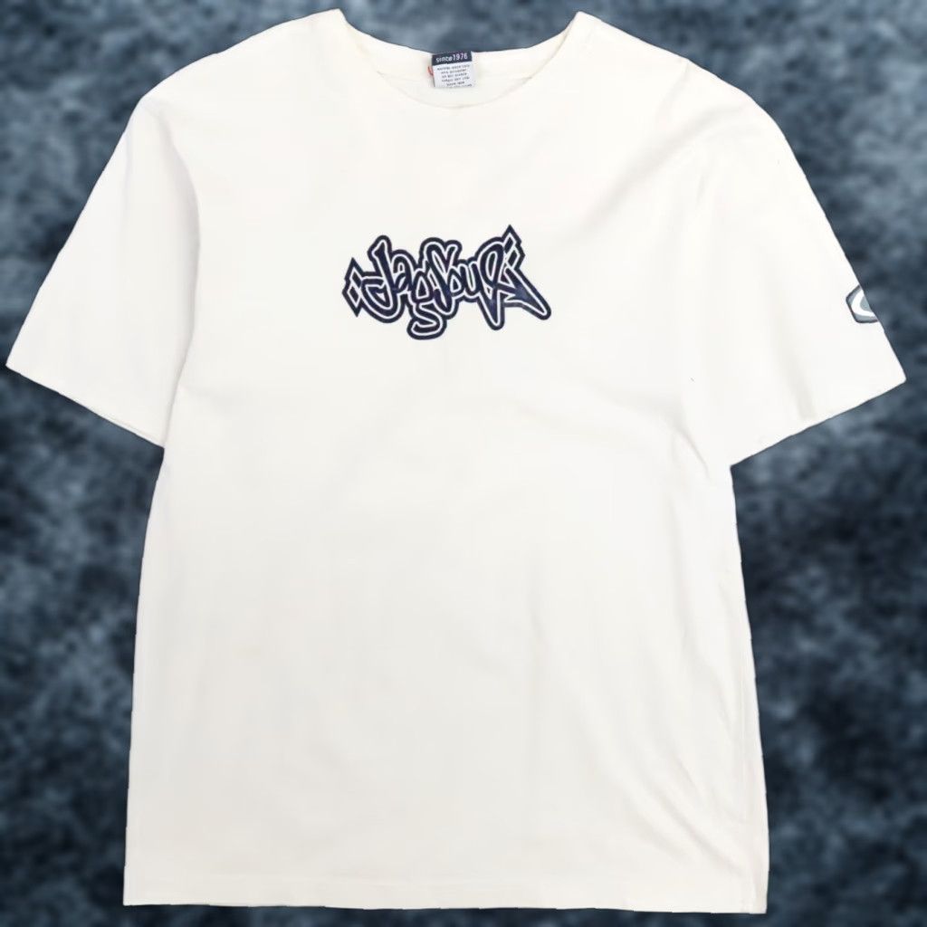 Vintage Jagsoul T Shirt Men M White Cotton Y2k Shirt Short Sleeve Crew Neck Graphic Print 90 Hoodie, Sweatshirt