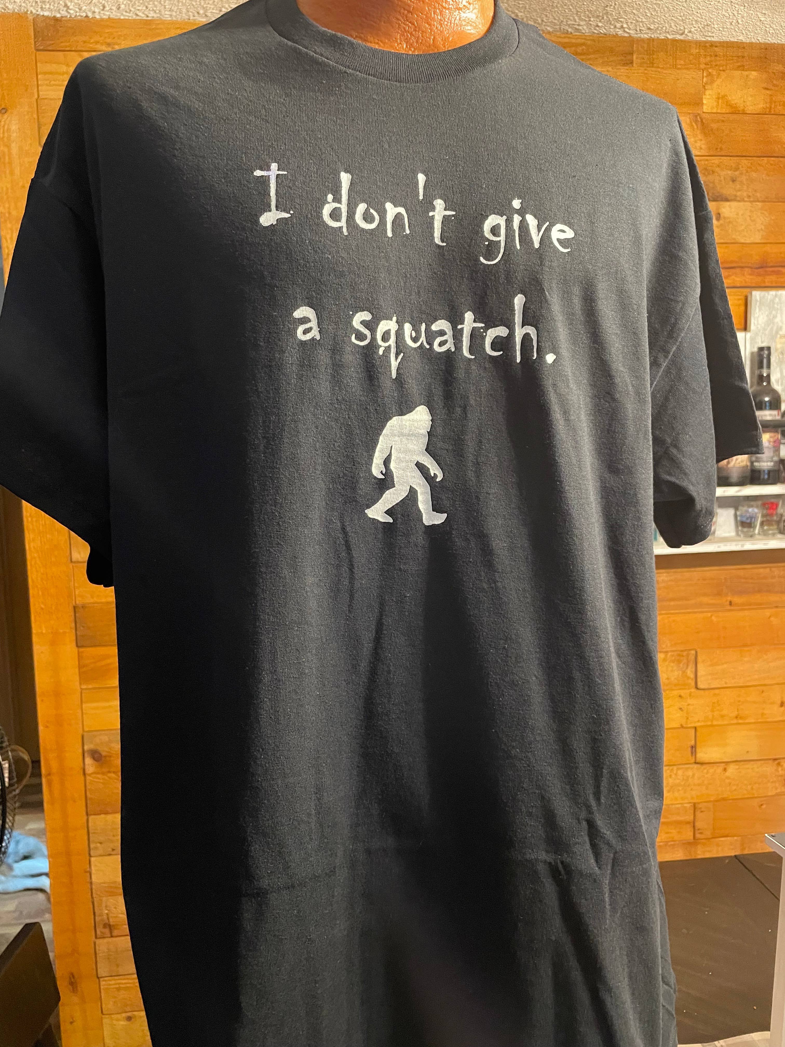 I Don't Give A Squatch T-Shirt (Black) Hoodie, Sweatshirt | PodTeesHub.com