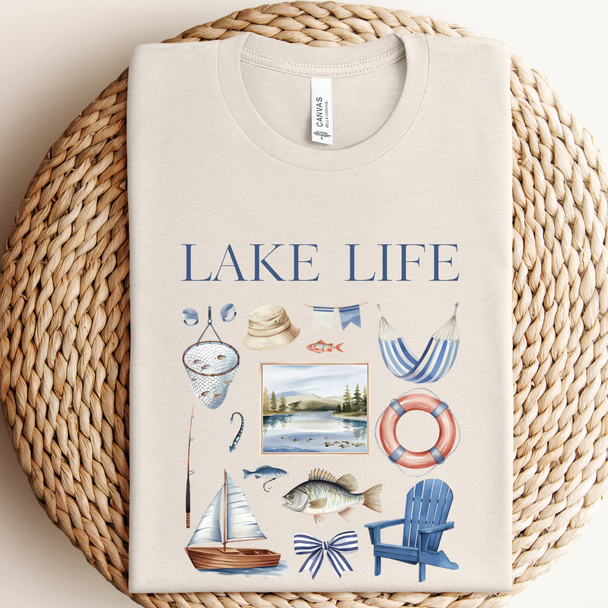 Lake Life Coquette Graphic Tee Hoodie, Sweatshirt | PodTeesHub.com