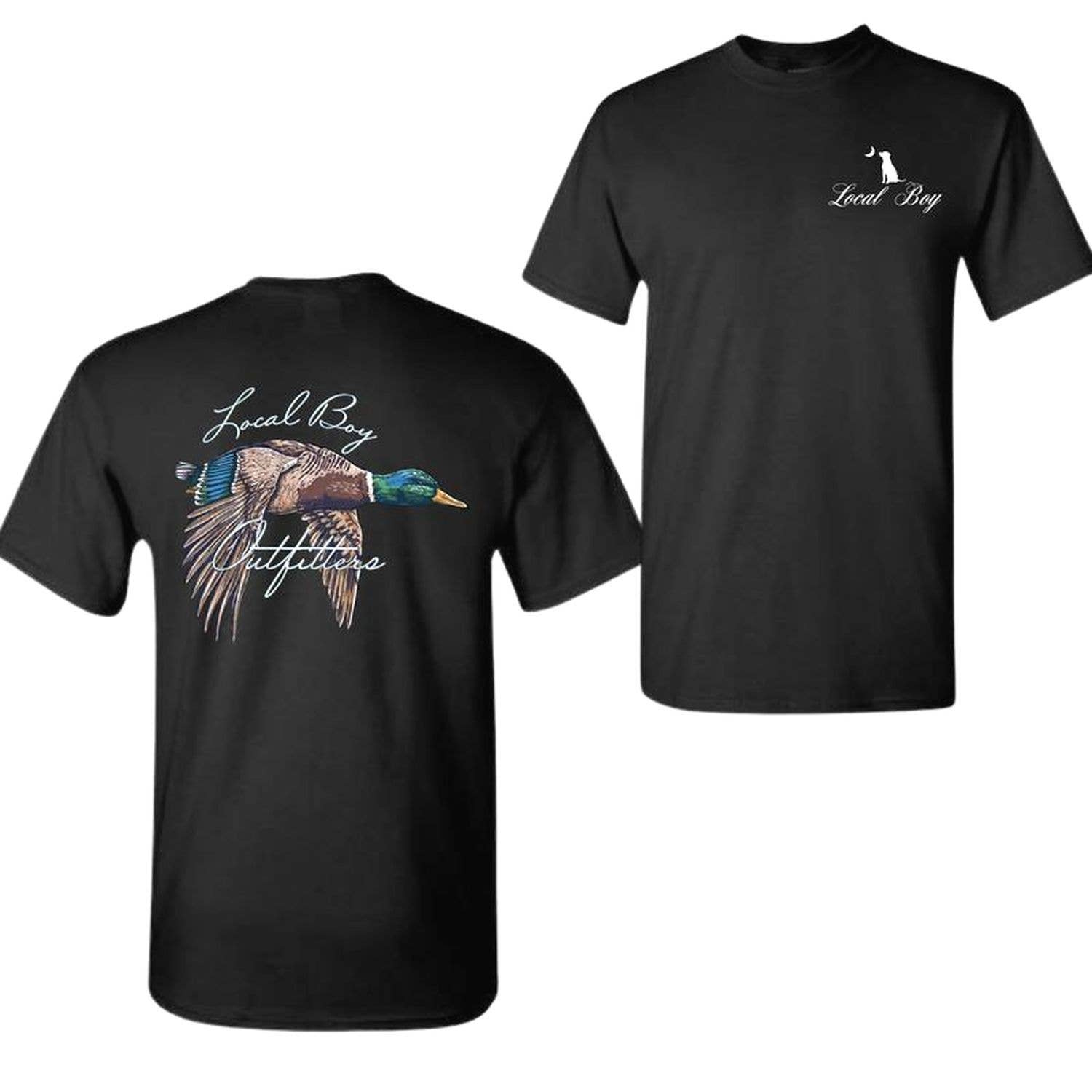 Local Boy Outfitters Mallard Duck Flying T-Shirt For Hunters Hoodie, Sweatshirt | PodTeesHub.com