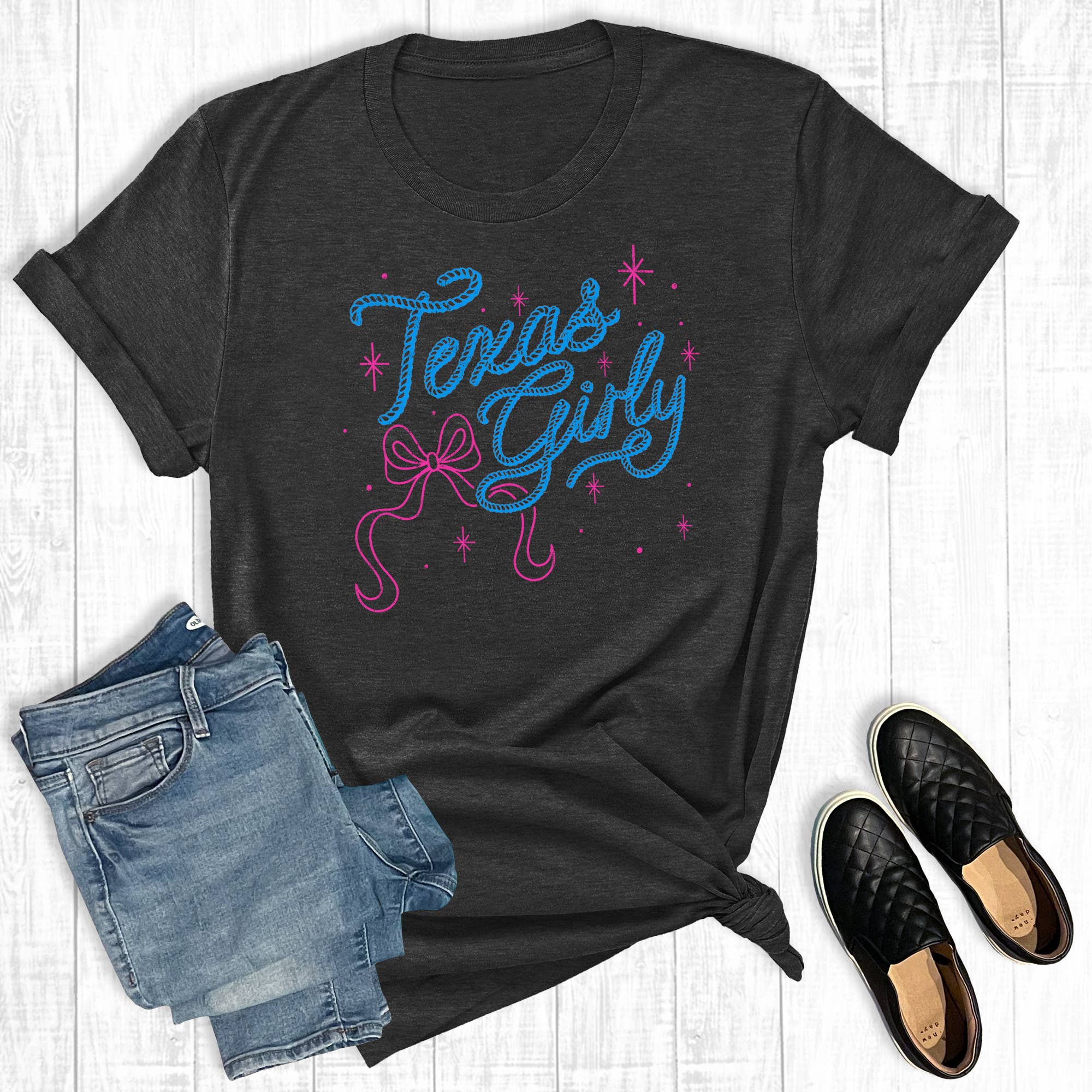 Western Texas Girly Graphic Tee Hoodie, Sweatshirt | PodTeesHub.com
