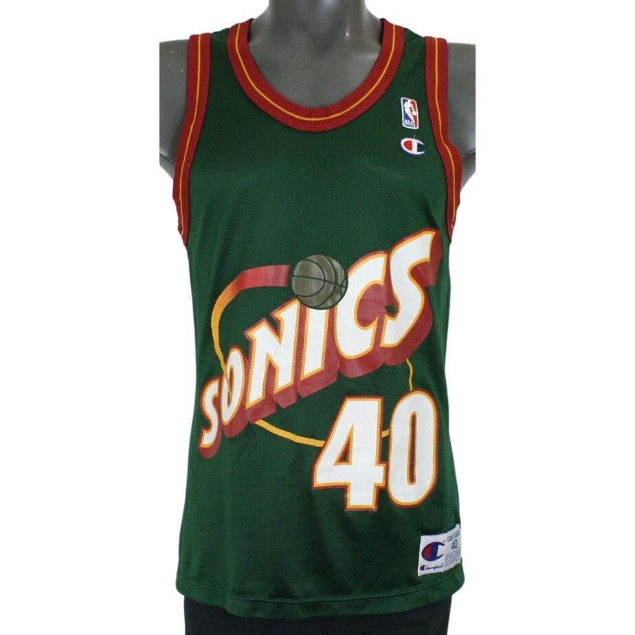 Champion Vintage Shawn Kemp Seattle Sonics Champion Jersey 40 T-Shirts, Hoodie, Sweatshirt | PodTeesHub.com