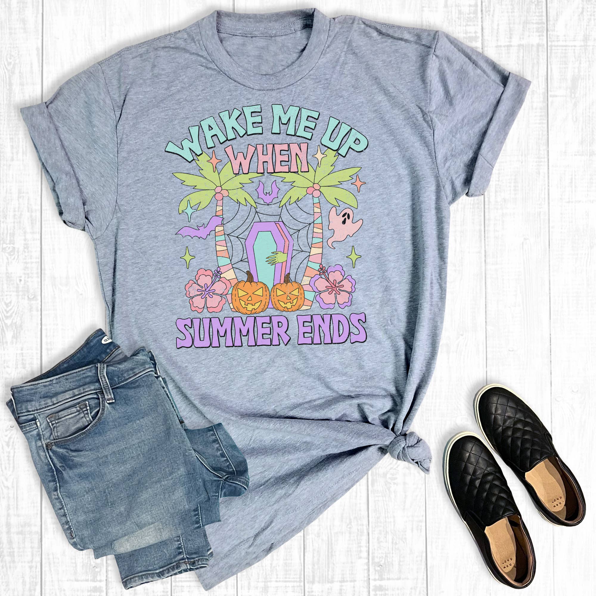 Wake Me When Summer Ends Graphic Tee Hoodie, Sweatshirt | PodTeesHub.com
