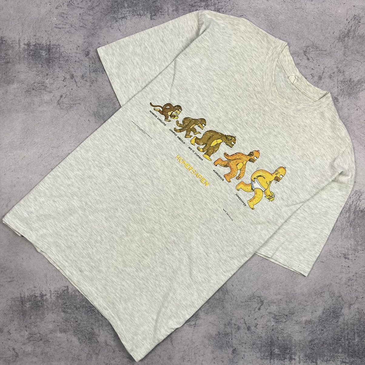 Vintage The Simpsons Homersapien Tee 90 S Hoodie, Sweatshirt | PodTeesHub.com
