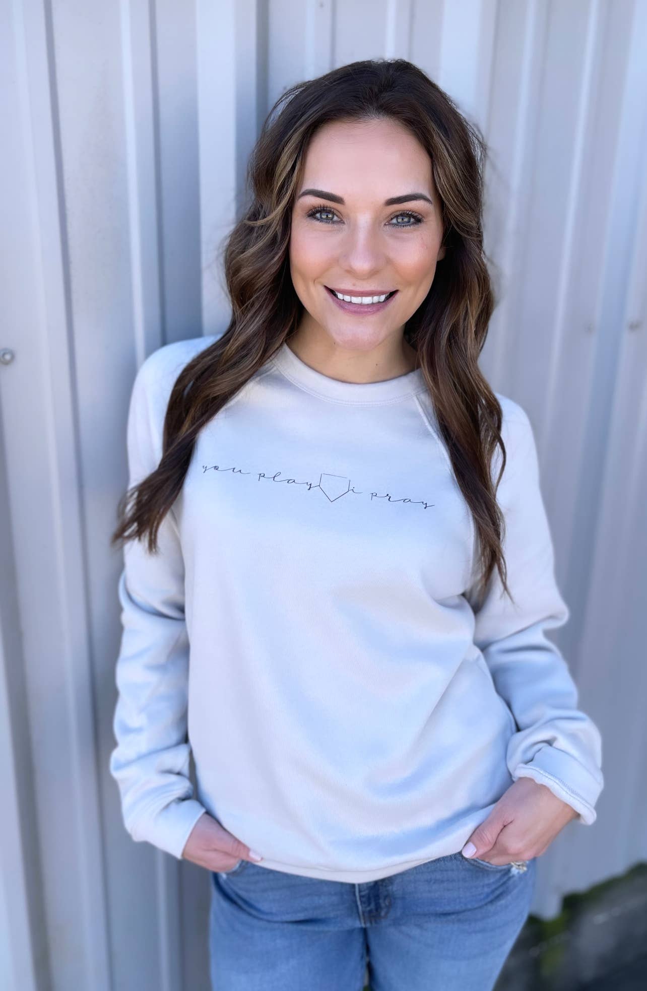 Home Cream Sweatshirt | Sports Apparel | Baseball Gameday T-Shirts, Hoodie | PodTeesHub.com
