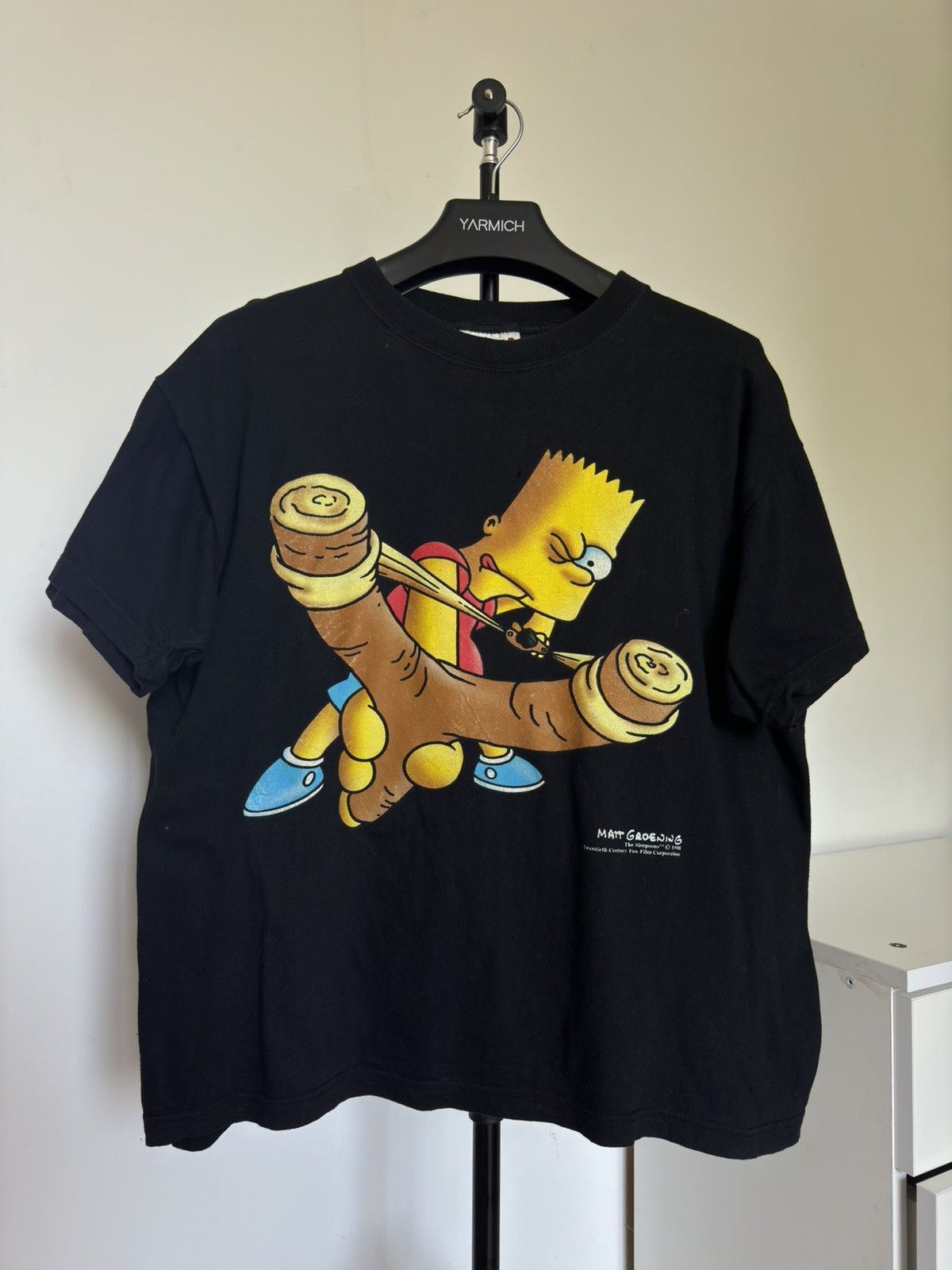 The Simpsons X Vintage Vintage 1998 The Simpsons Angry Bart T Shirt Hoodie, Sweatshirt | PodTeesHub.com