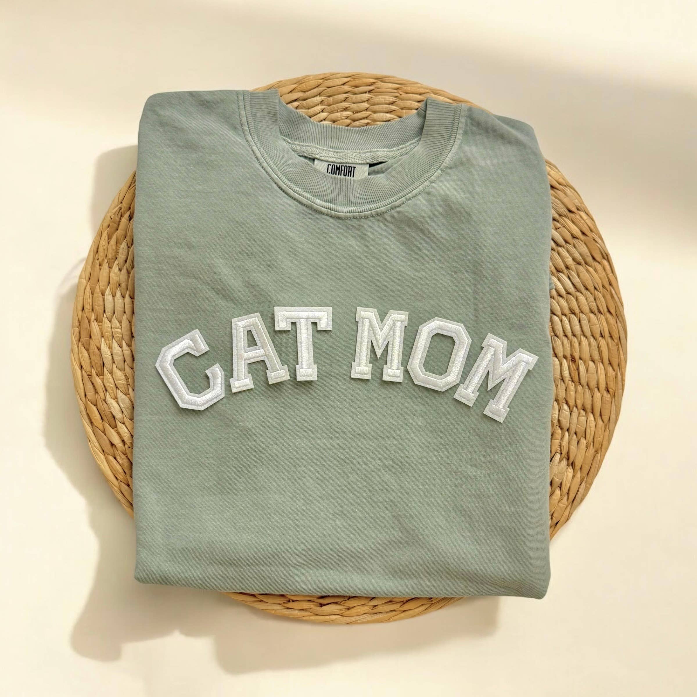 Comfort Colors Cat Mom Shirt, Cat Mom Gifts Hoodie, Sweatshirt | PodTeesHub.com