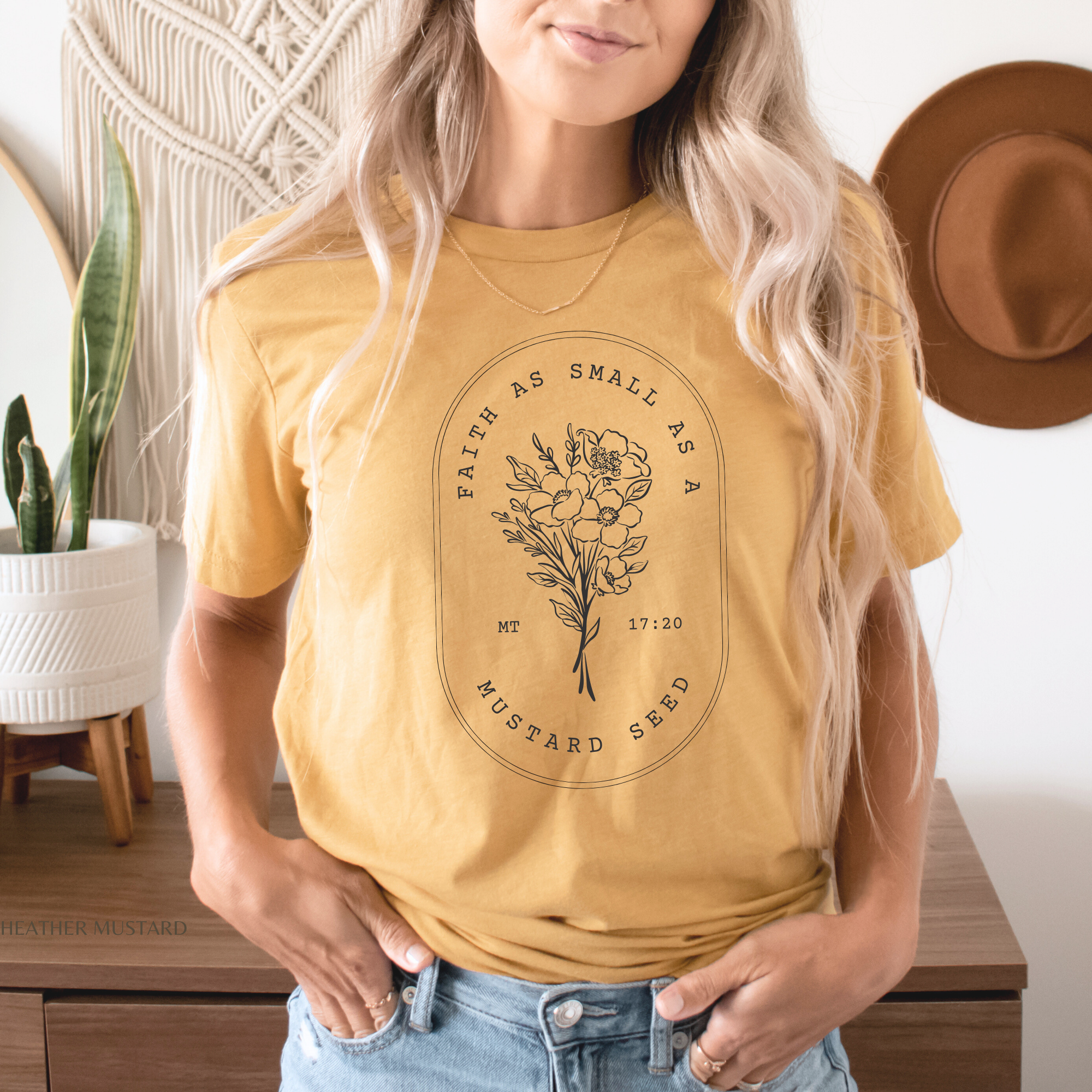 Mustard Seed Faith Women's Christian Graphic T-Shirt Hoodie, Sweatshirt | PodTeesHub.com