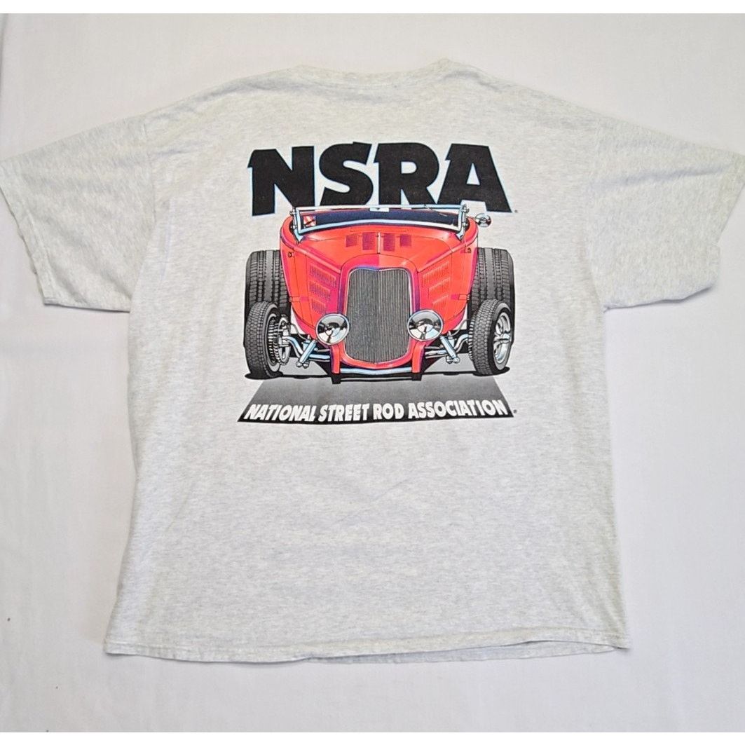 Gildan Nsra Street Rod Nationals Shirt Car Show Gray Xl Graphic Tee Hoodie, Sweatshirt | PodTeesHub.com