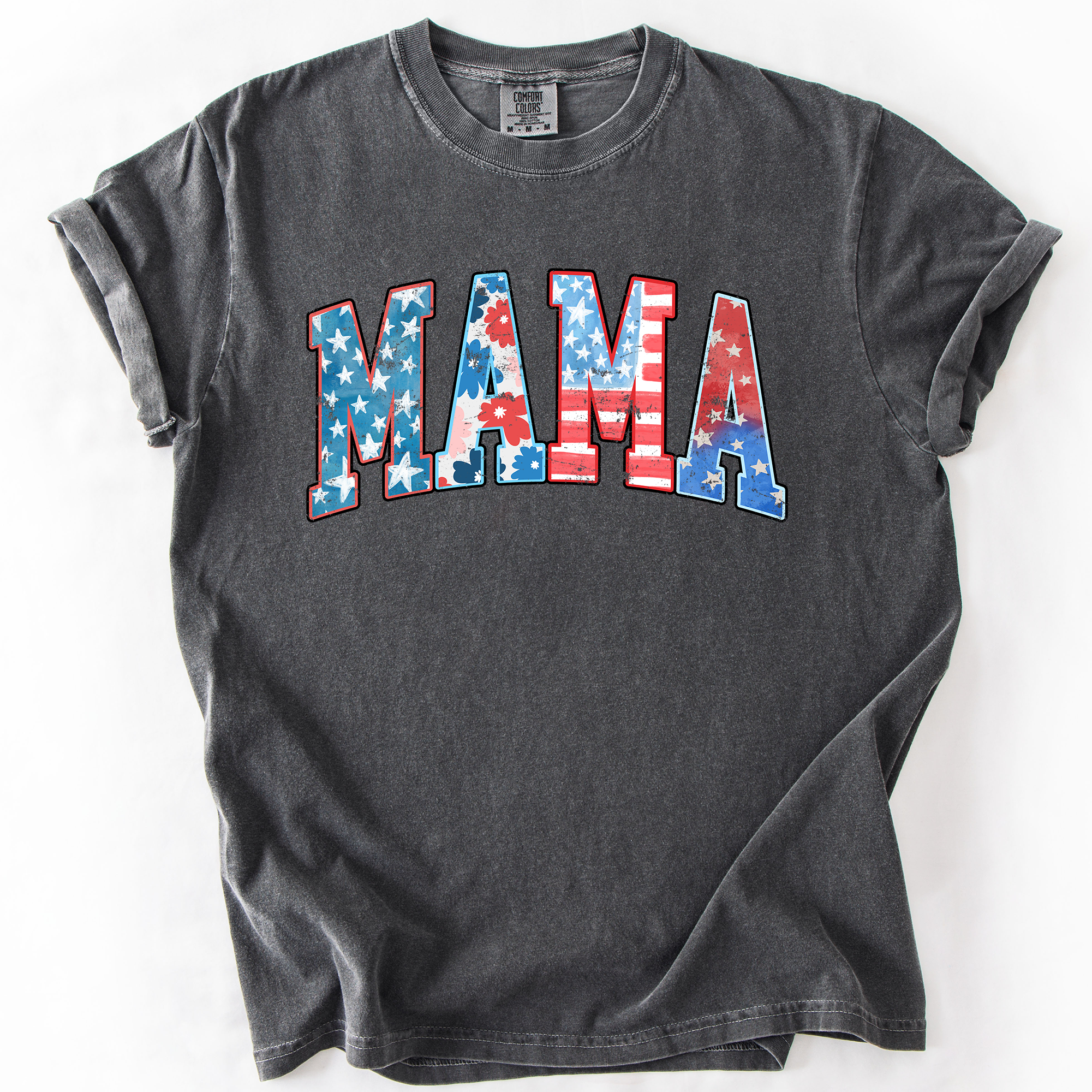 Patriotic Mama, America USA Comfort Colors T-Shirt Hoodie, Sweatshirt | PodTeesHub.com