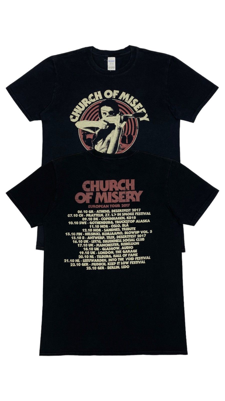 Band Tees Lastdrop 2017 Church Of Misery Tour Japanese Doom Metal Tee Hoodie, Sweatshirt | PodTeesHub.com
