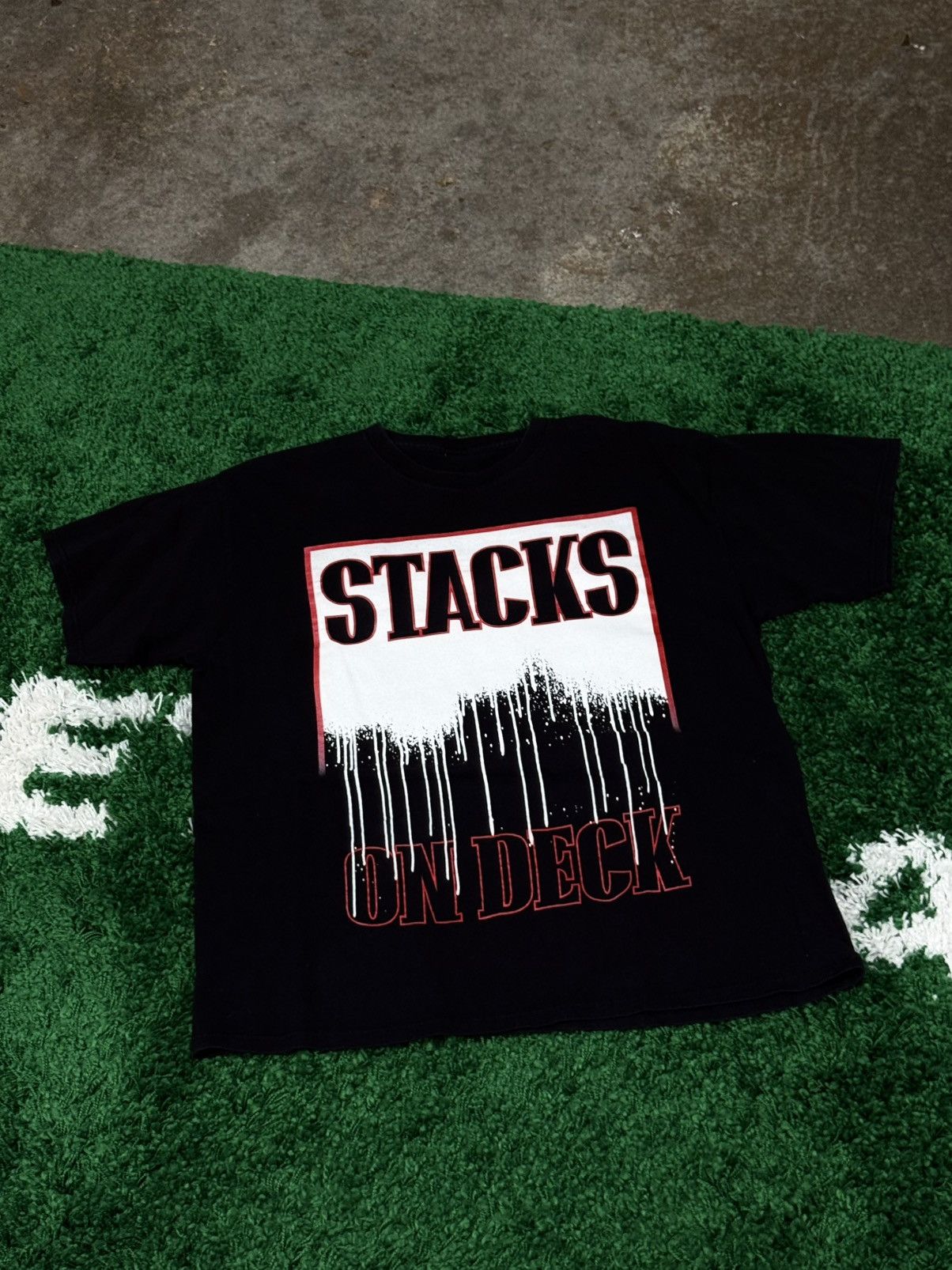Vintage Stacks Deck Paint Drip Streetwear Black Xl T-Shirts, Hoodie, Sweatshirt