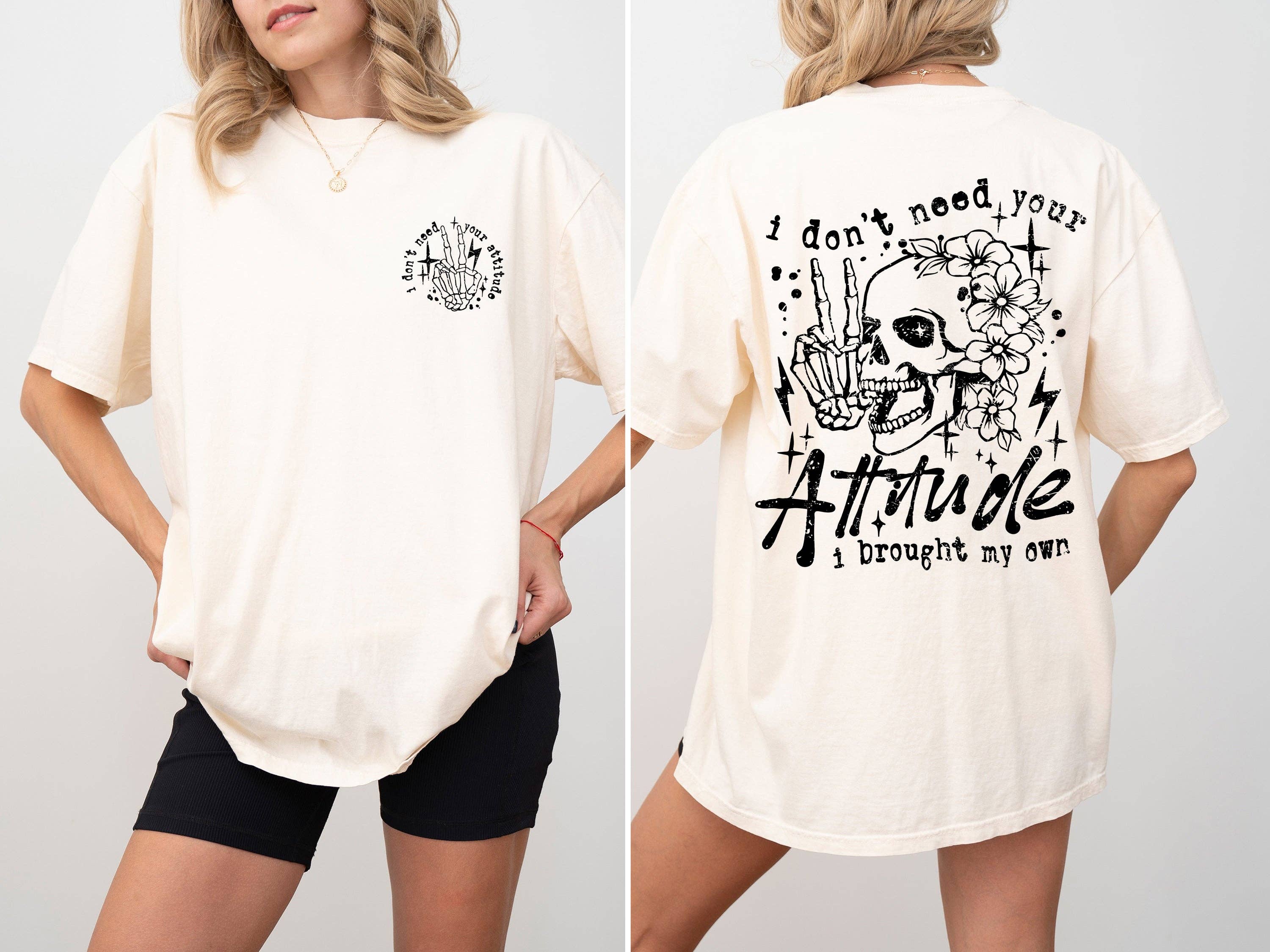 Skeleton Funny Attitude Beach Wear Summer Tshirt Hoodie, Sweatshirt | PodTeesHub.com