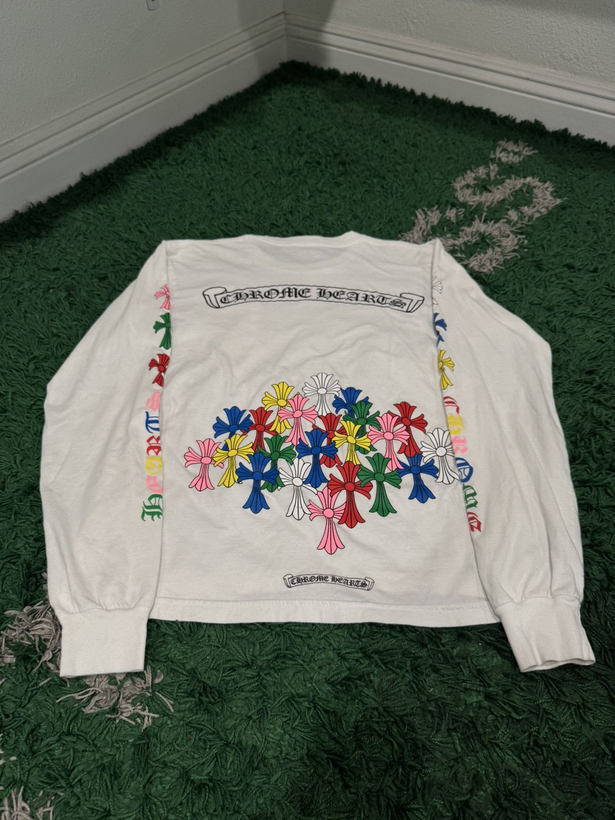 Hearts Chrome Hearts Multi Cross Long Sleeve T-Shirts, Hoodie, Sweatshirt | PodTeesHub.com