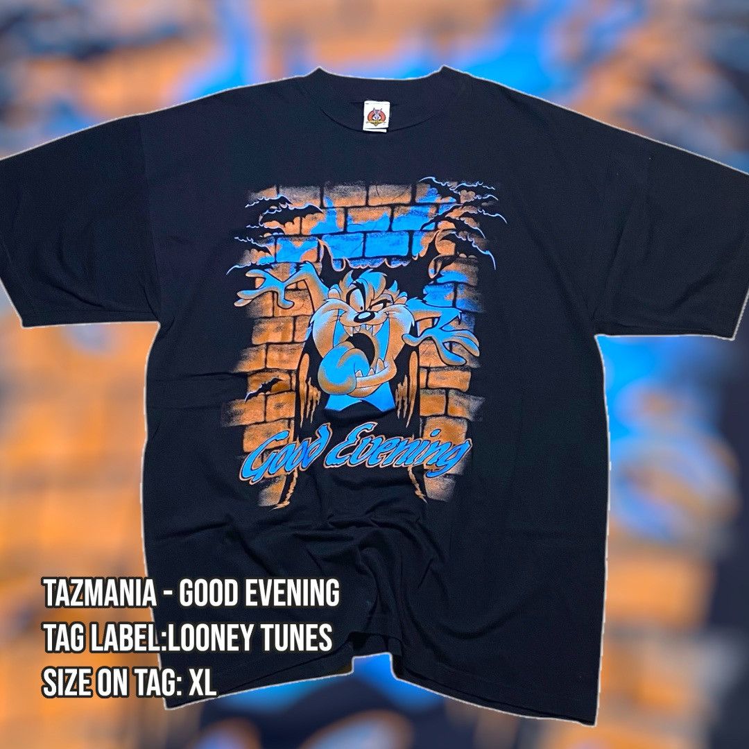Vintage Tazmania Good Evening Cartoon T-Shirts, Hoodie, Sweatshirt